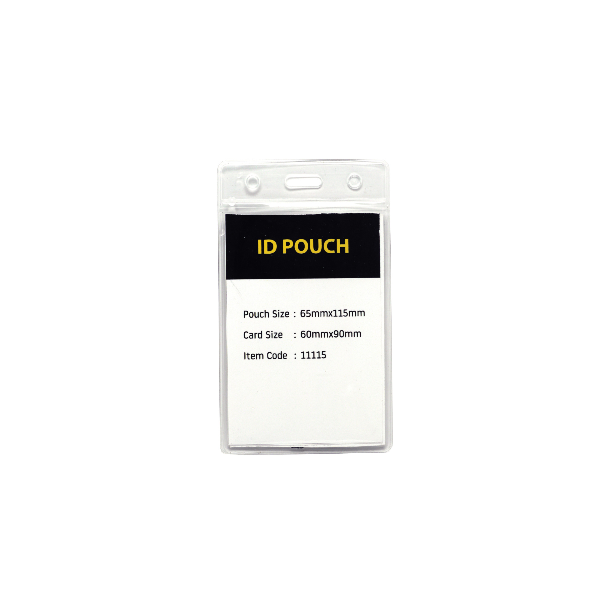 PVC ID Pouch vertical