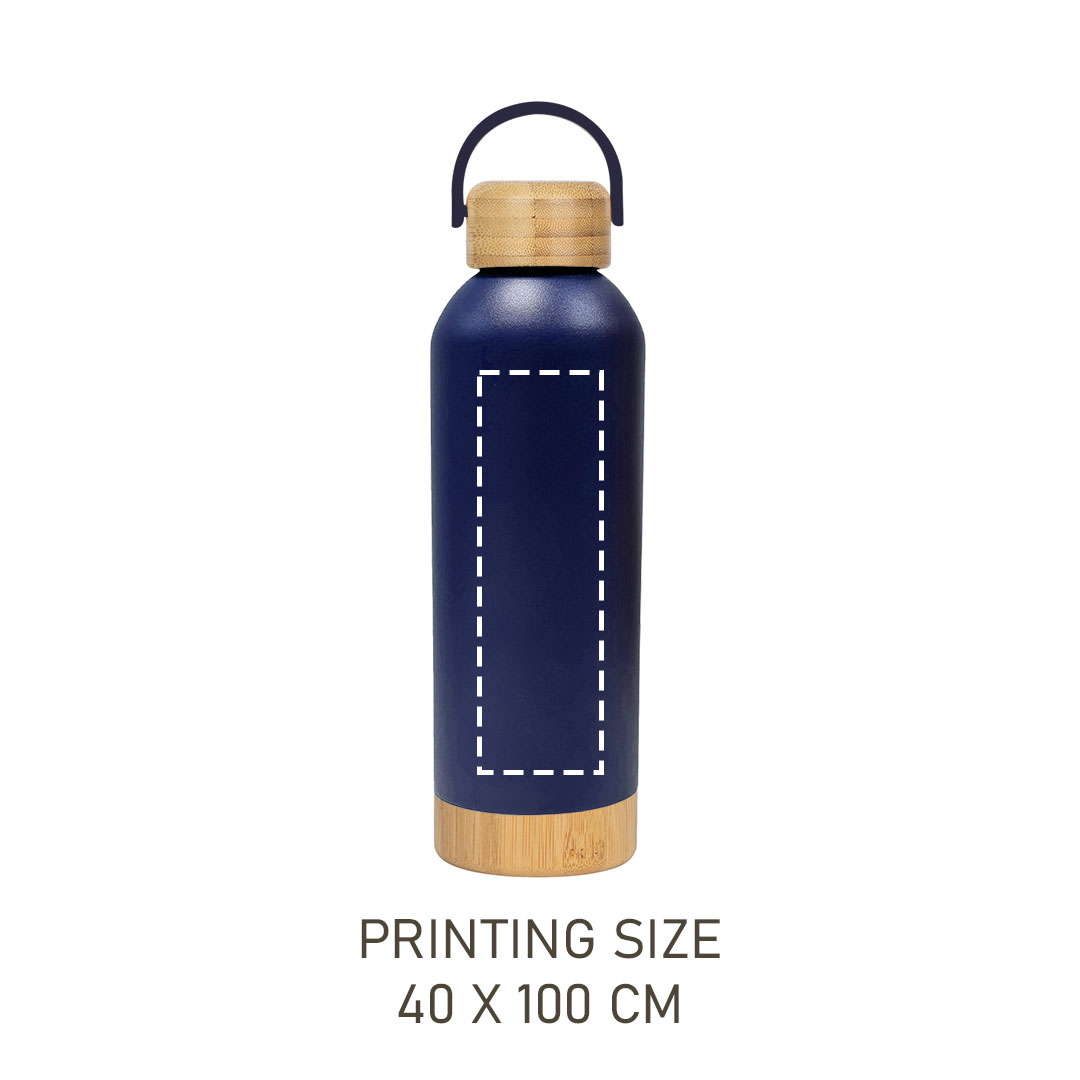 Insulated Bottle With Bamboo Lid