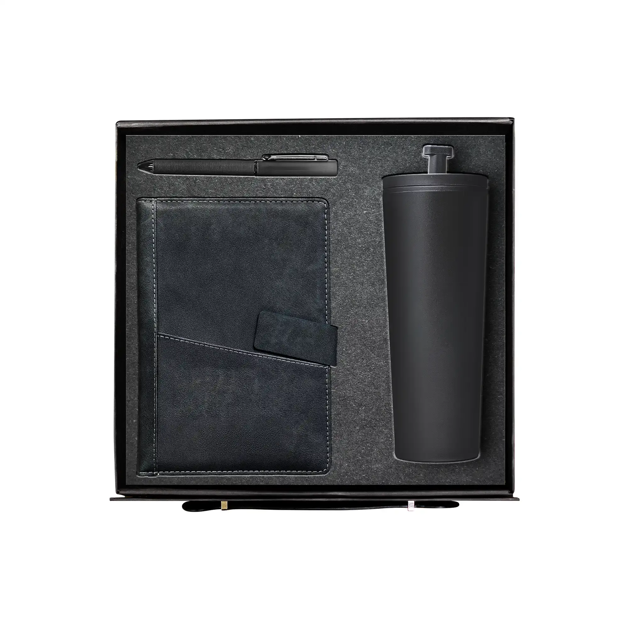 MonoSlate leather notebook 700ml tumbler fabric pen corporate gift set UAE