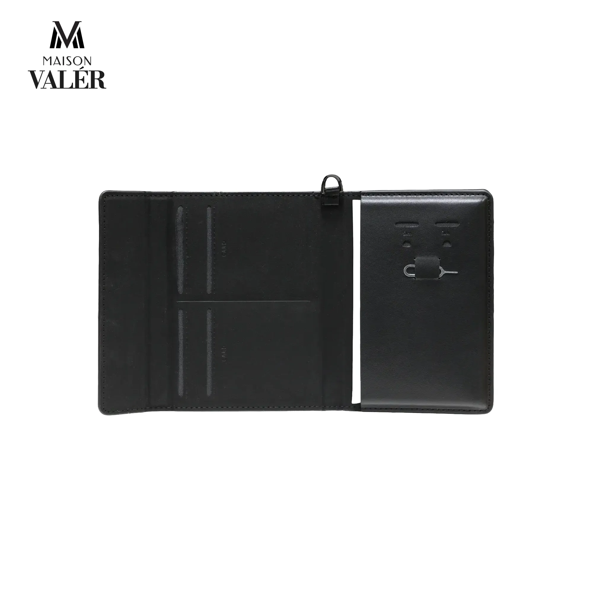 Leather passport holder travel wallet pen slot card slots custom branding Dubai GCC