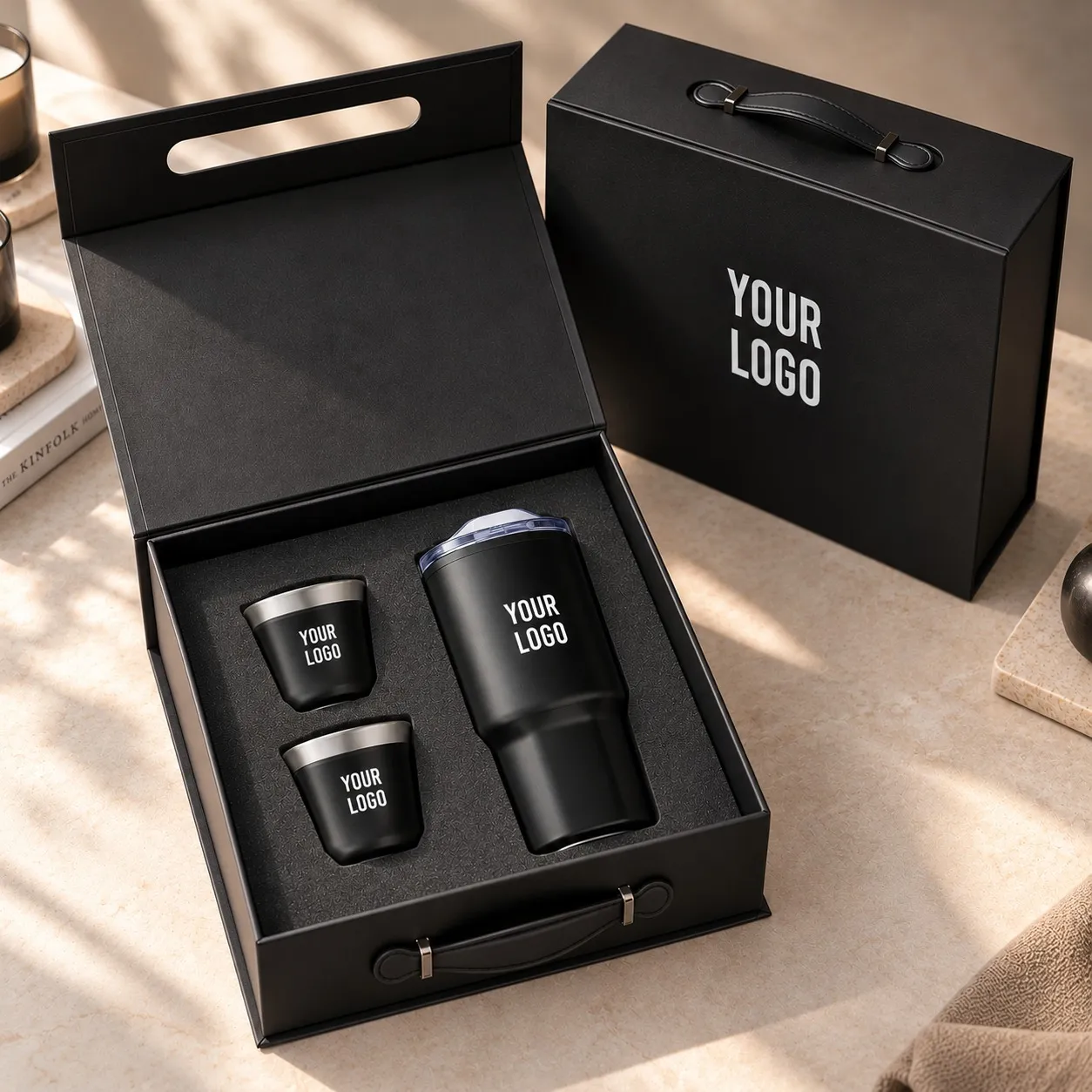 BrewCraft Trio espresso cup tumbler drinkware corporate gift set UAE