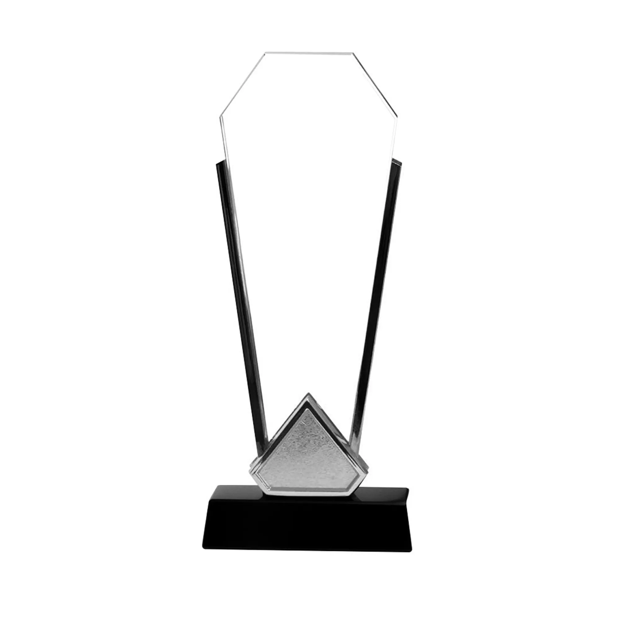 Trophy with Silver Edge and Black Base
