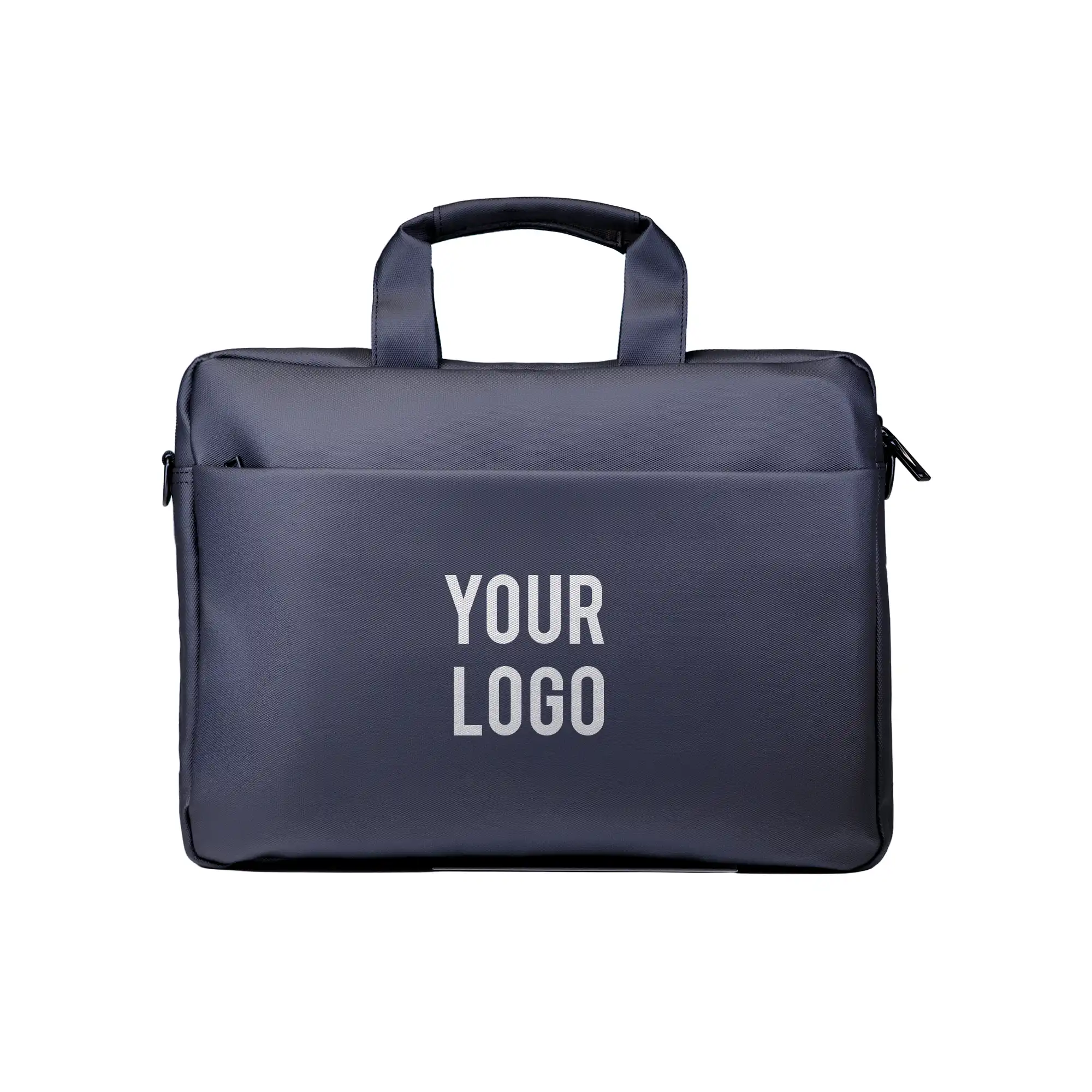 Premium blue executive laptop bag with padded protection and luxury business travel design