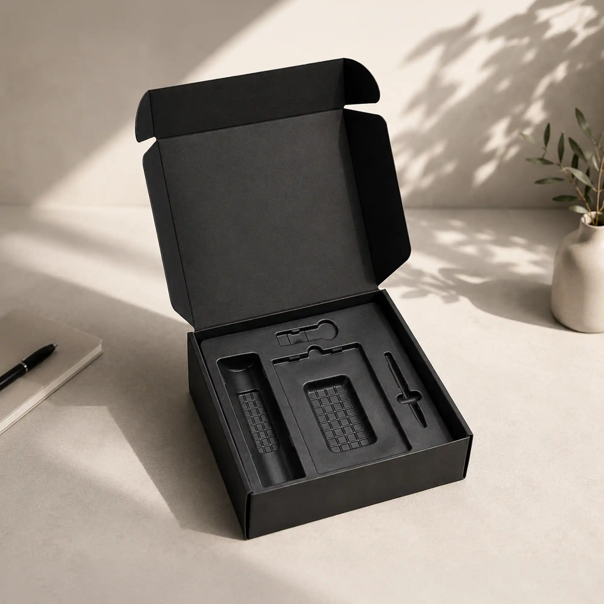 Premium Corrugated Gift Box Black