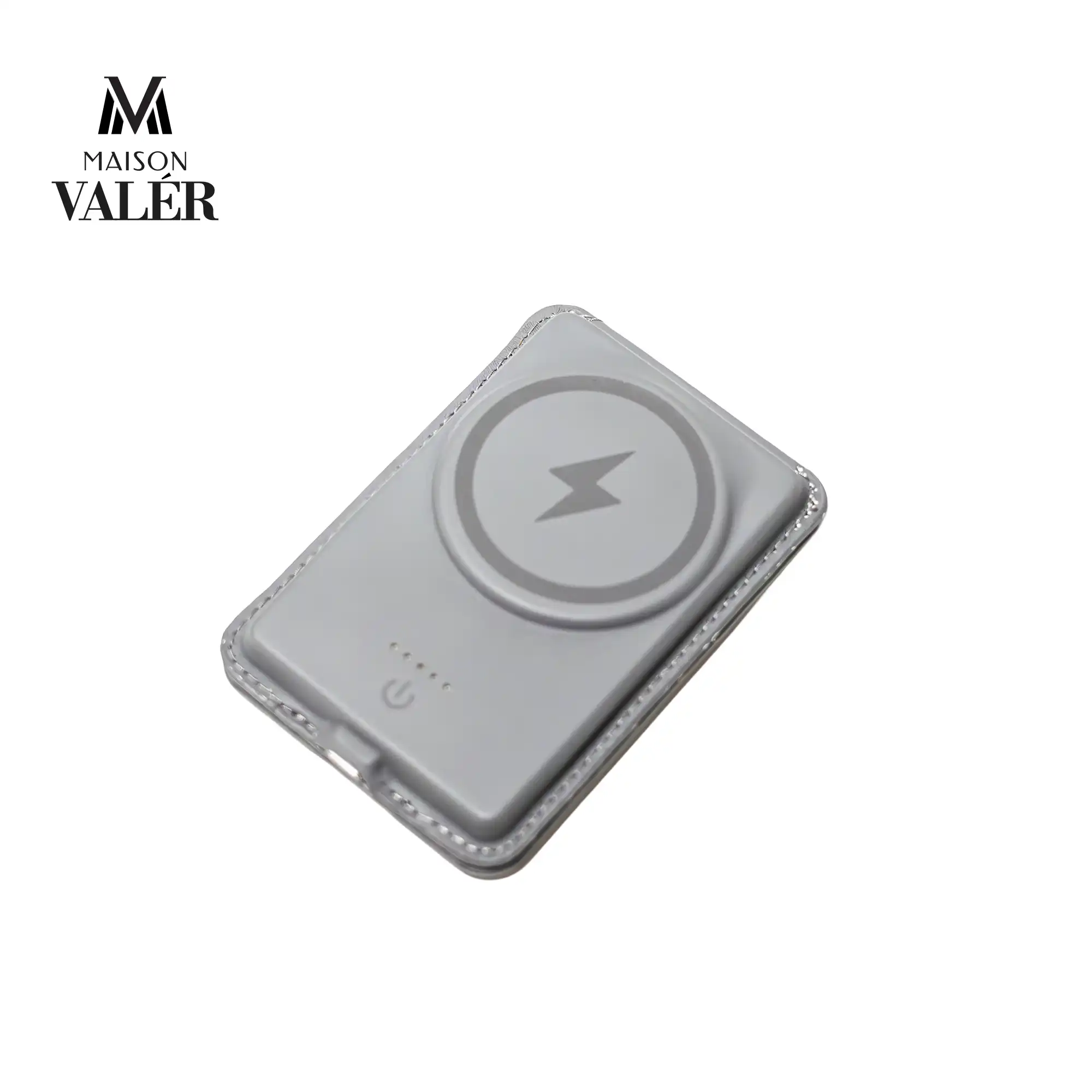 Premium Leather Wireless Charging Power Bank Wallet