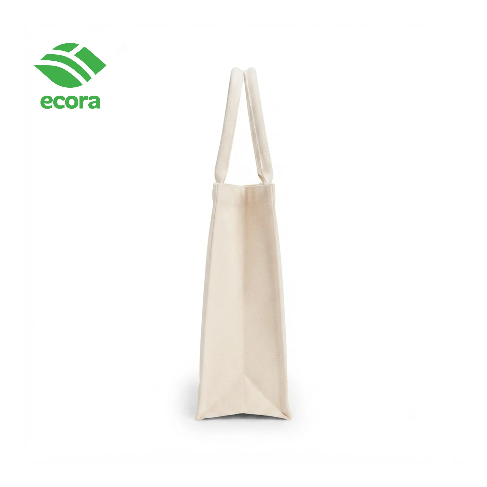Ethorix canvas tote carried over the arm, shown at everyday scale