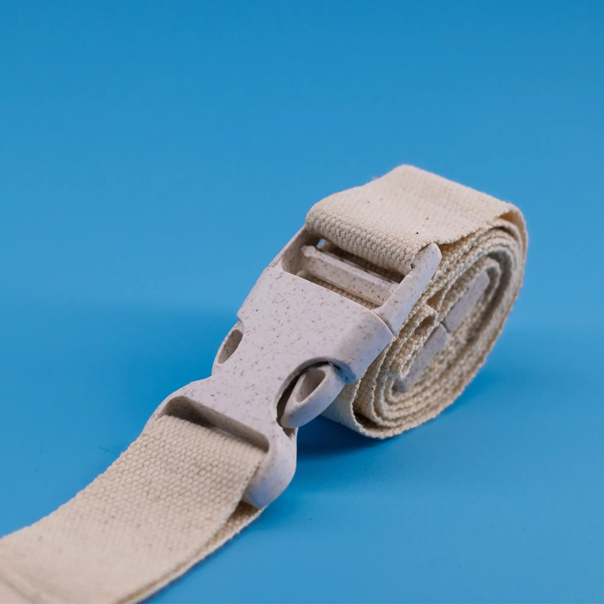 Cotton Lanyard with Wheat Straw Buckle – Eco-Friendly ID Holder