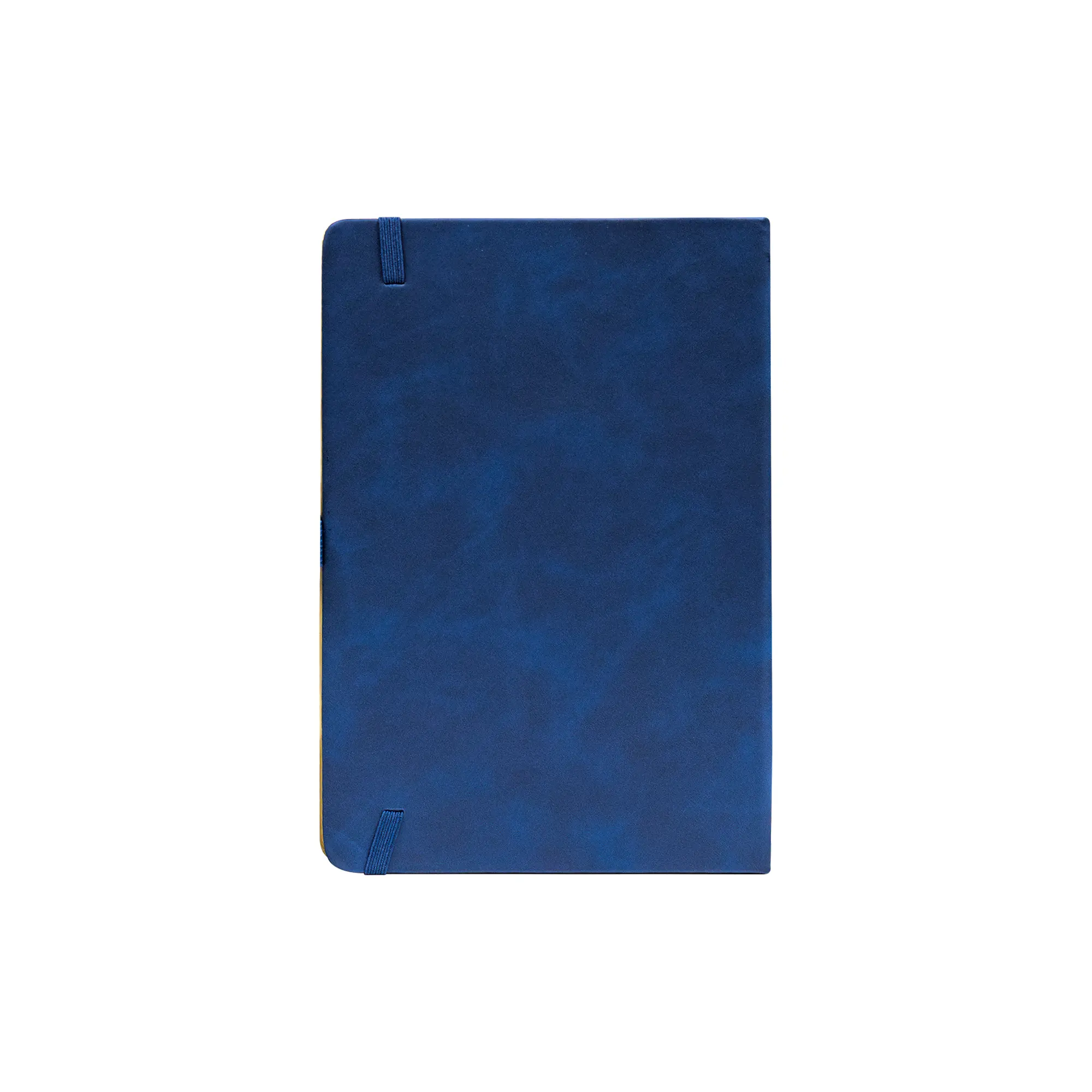 Promotional PU Notebook with Bamboo Finish Blue