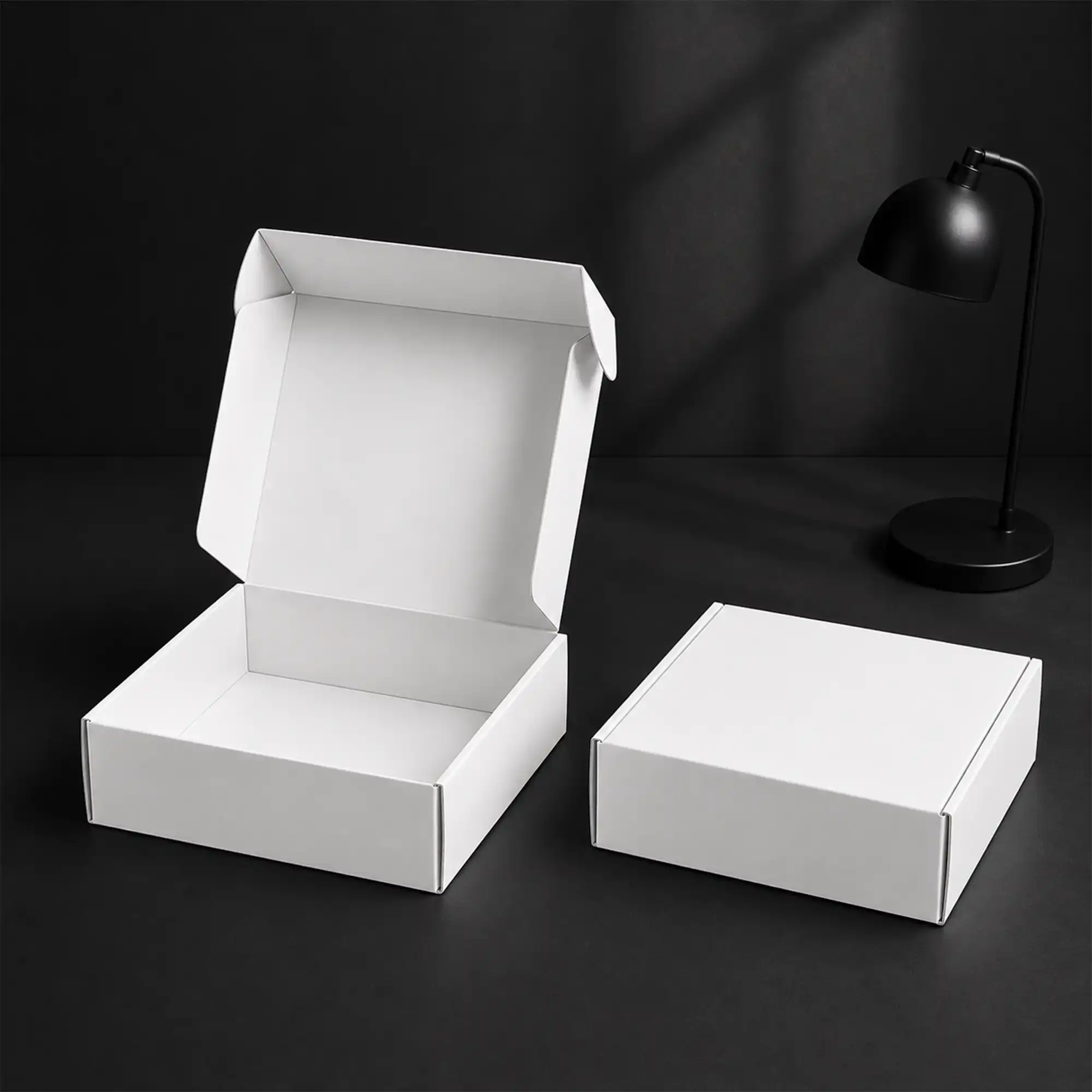 Premium Corrugated Gift Box White
