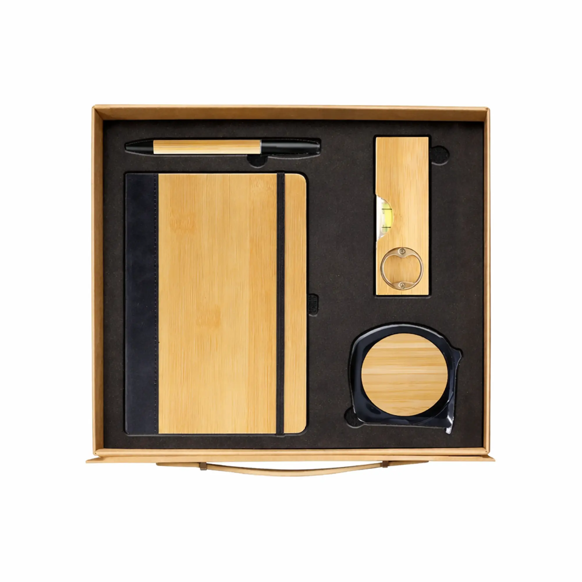 BambooCraft utility corporate gift set notebook pen measuring tape UAE