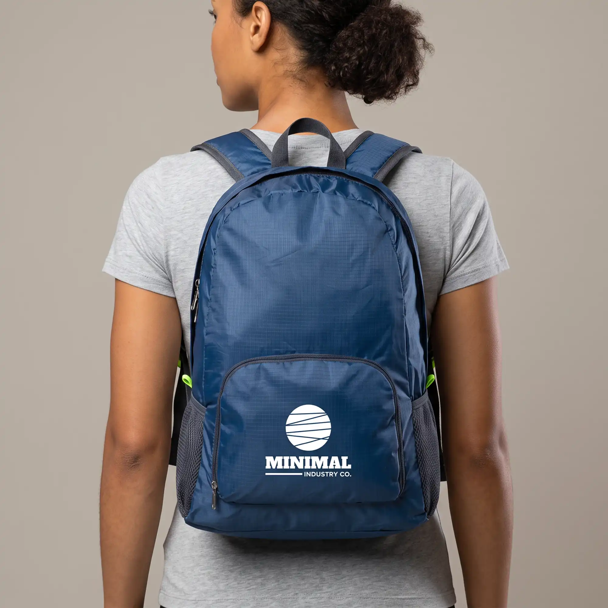 Foldable Backpack Blue