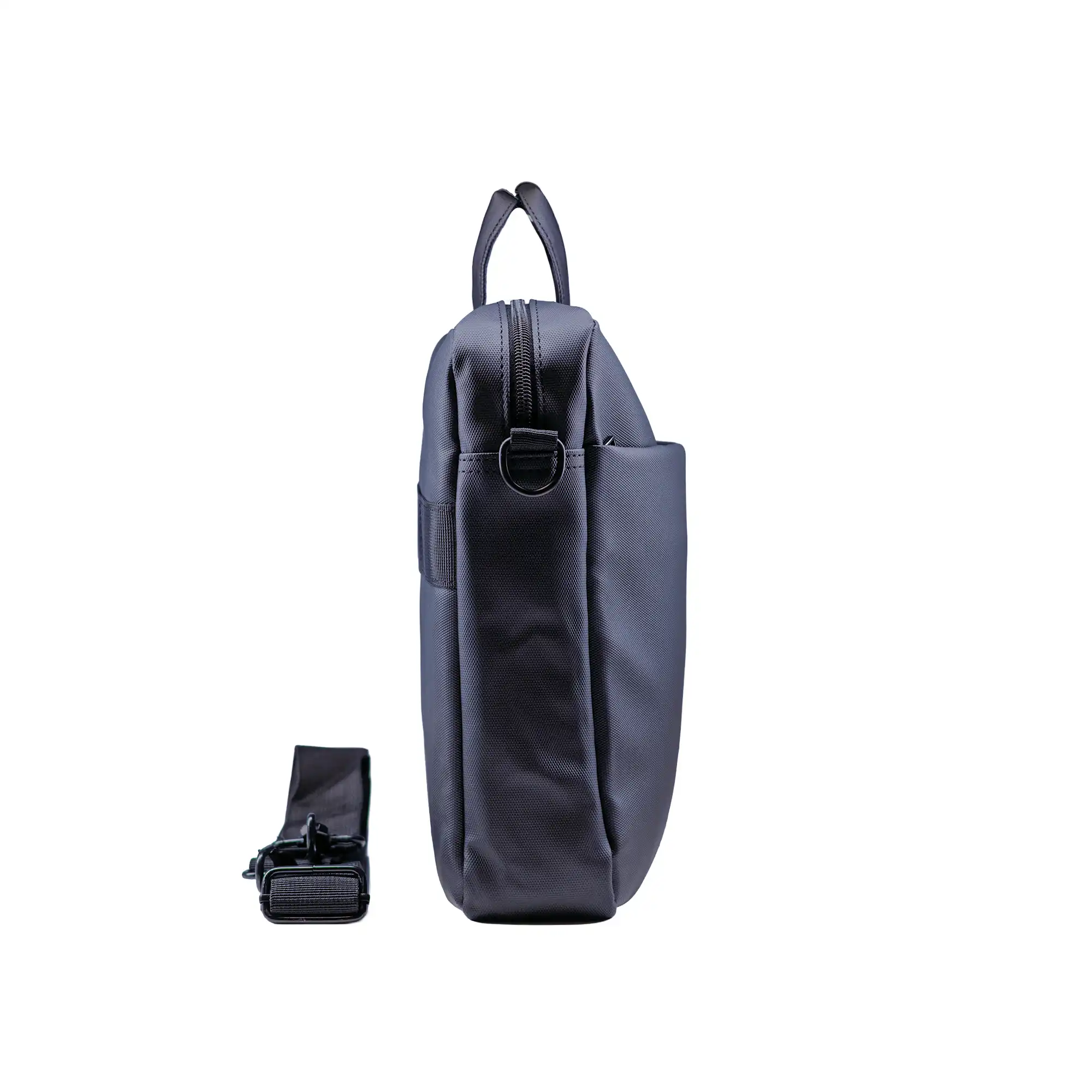 Premium blue executive laptop bag with padded protection and luxury business travel design
