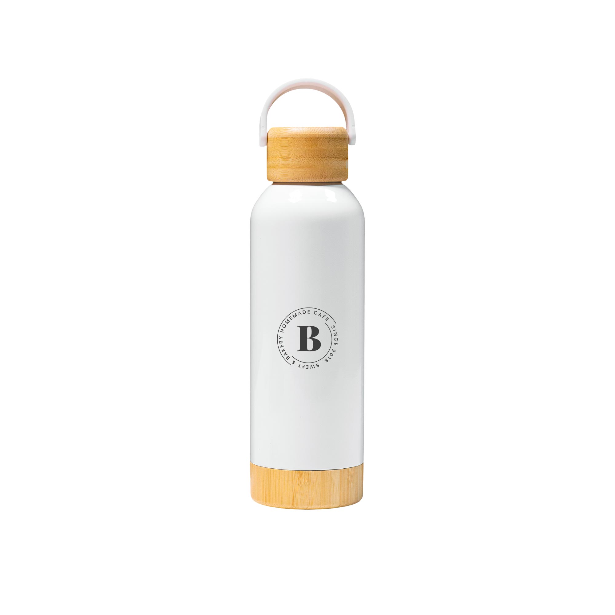 Insulated Bottle With Bamboo Lid WT