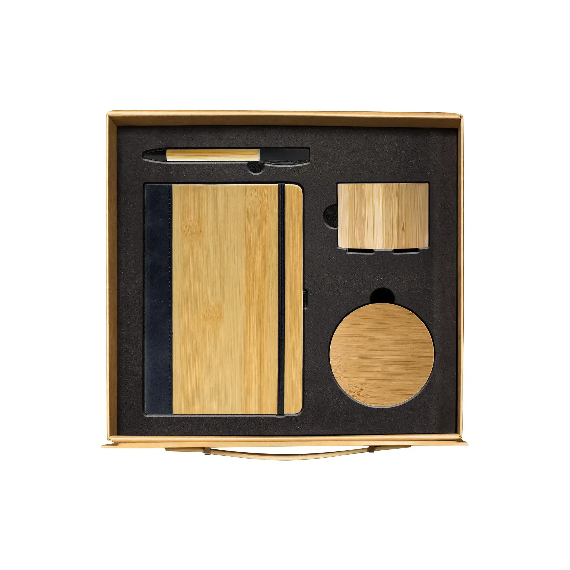 BambooSync eco executive gift set bamboo Bluetooth speaker notebook UAE