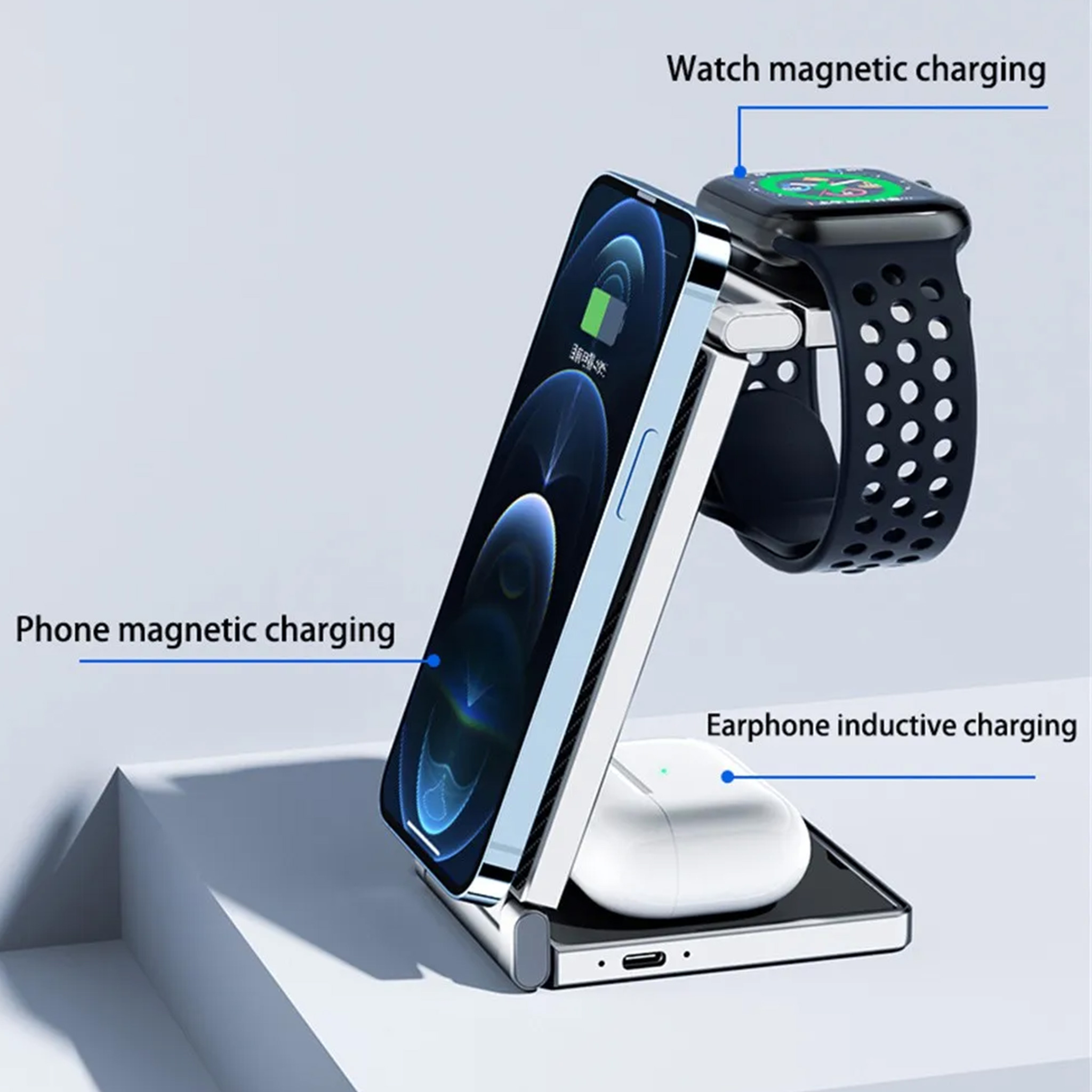 4 in 1 Magnetic Wireless Charger