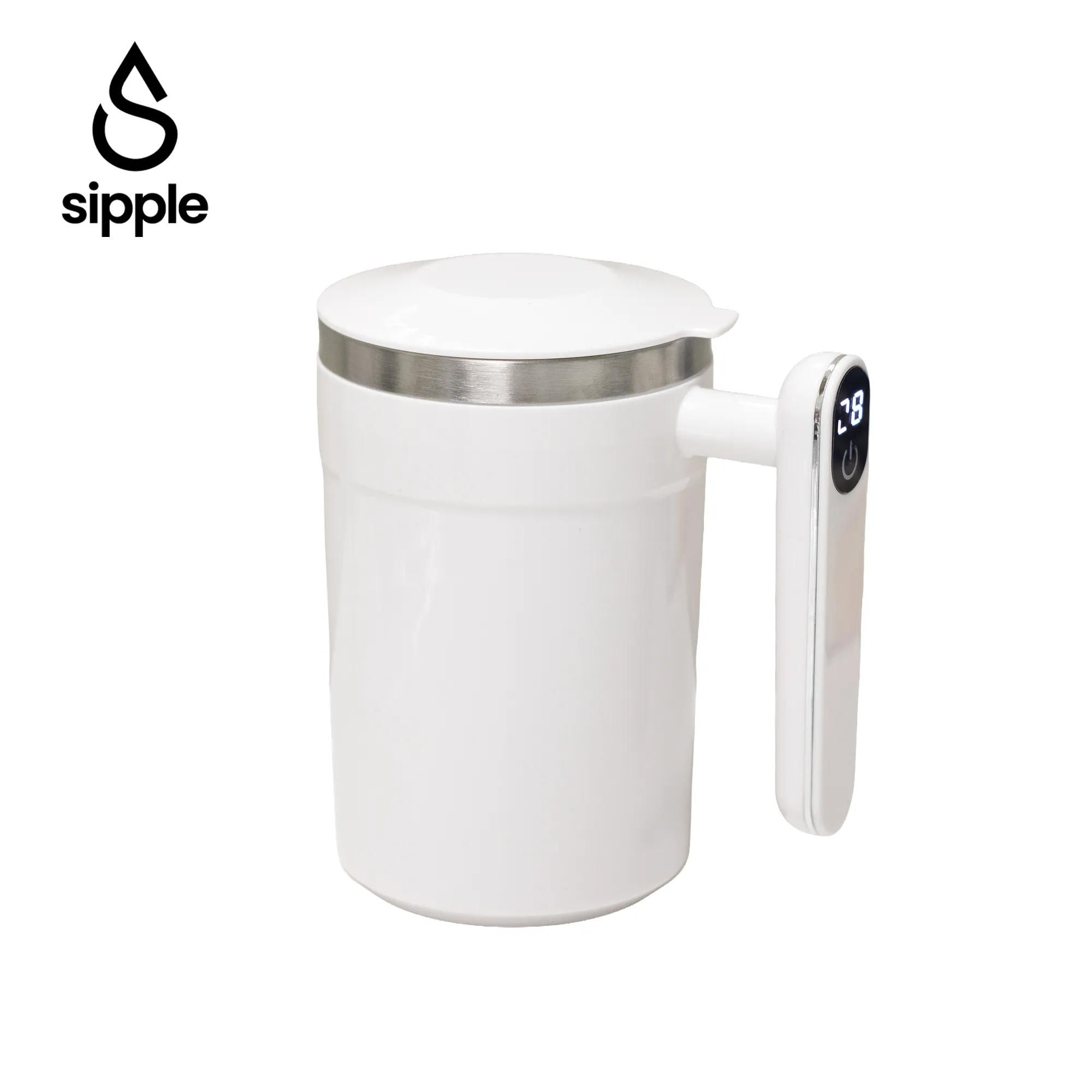 SIPPLE MIXERA 400ml smart electric mixing cup temperature display corporate gift UAE custom logo
