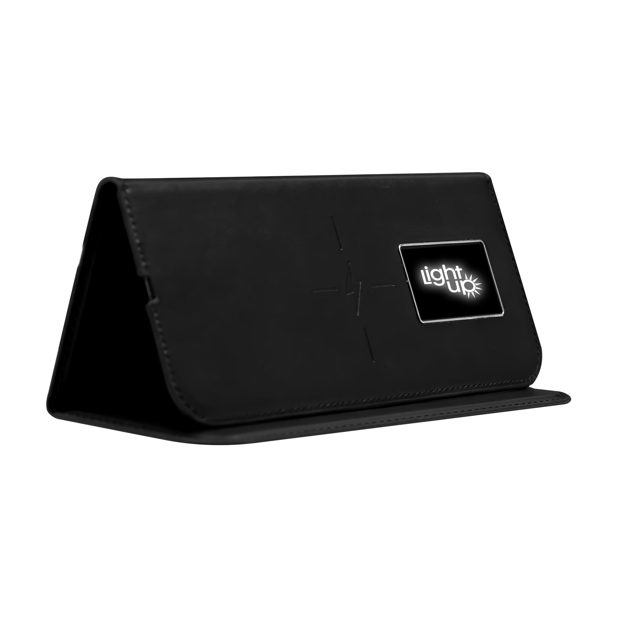 Wireless Charging Mouse Pad Light up logo Black