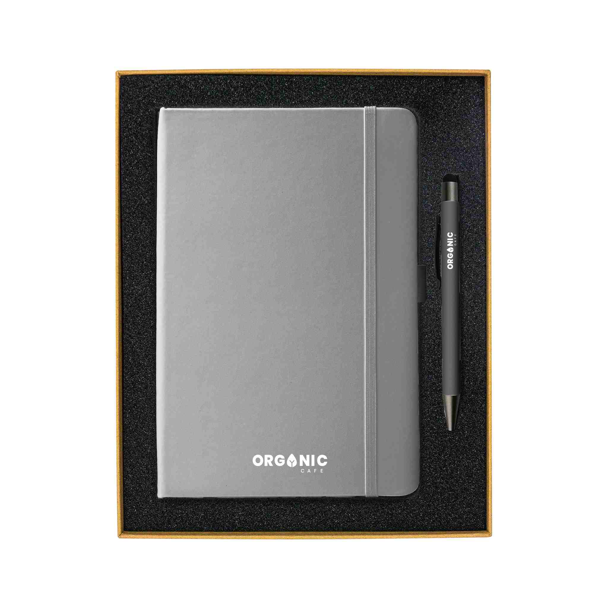 Giftset with Gray Notebook and pen