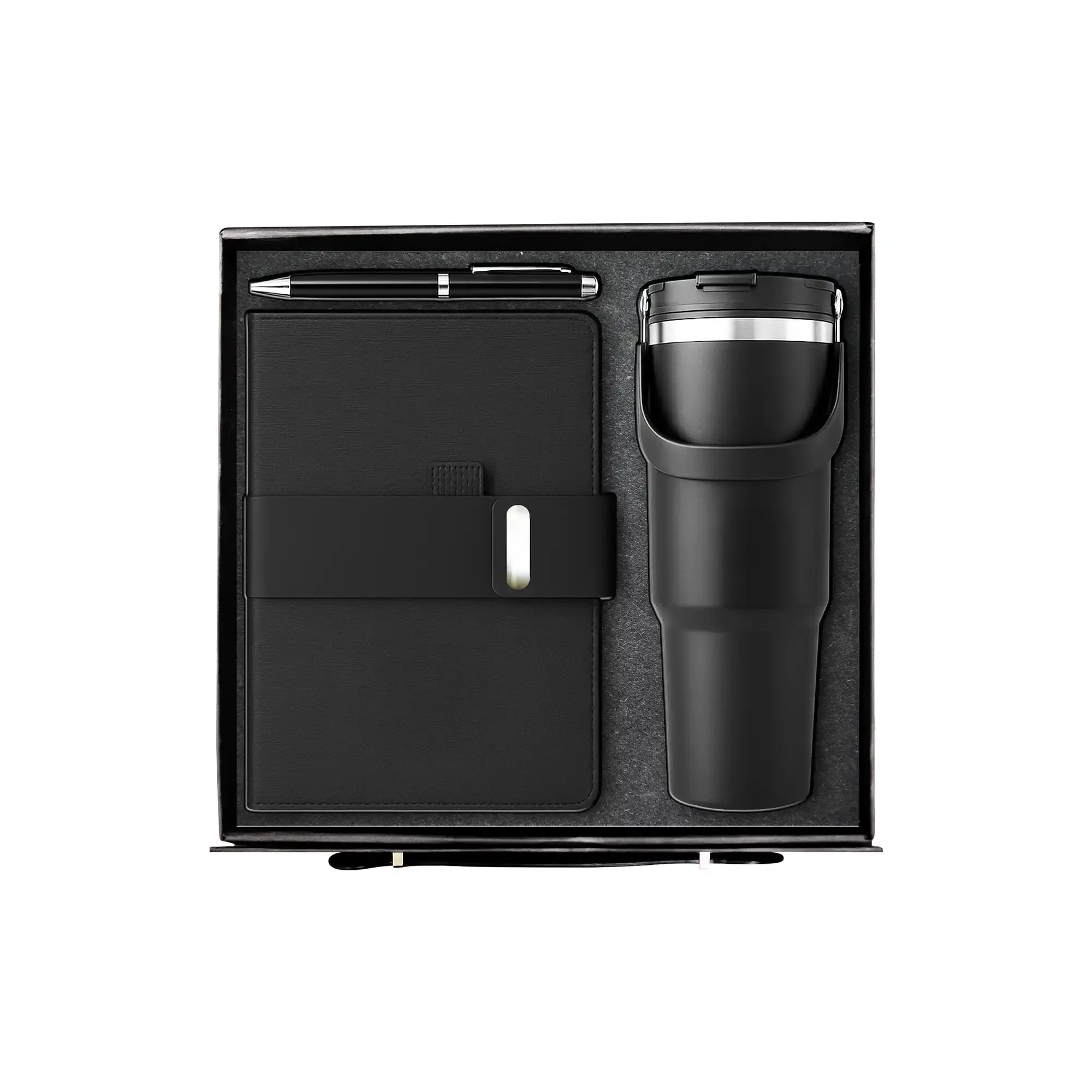 PrimeOnyx black executive corporate gift set notebook pen tumbler UAE