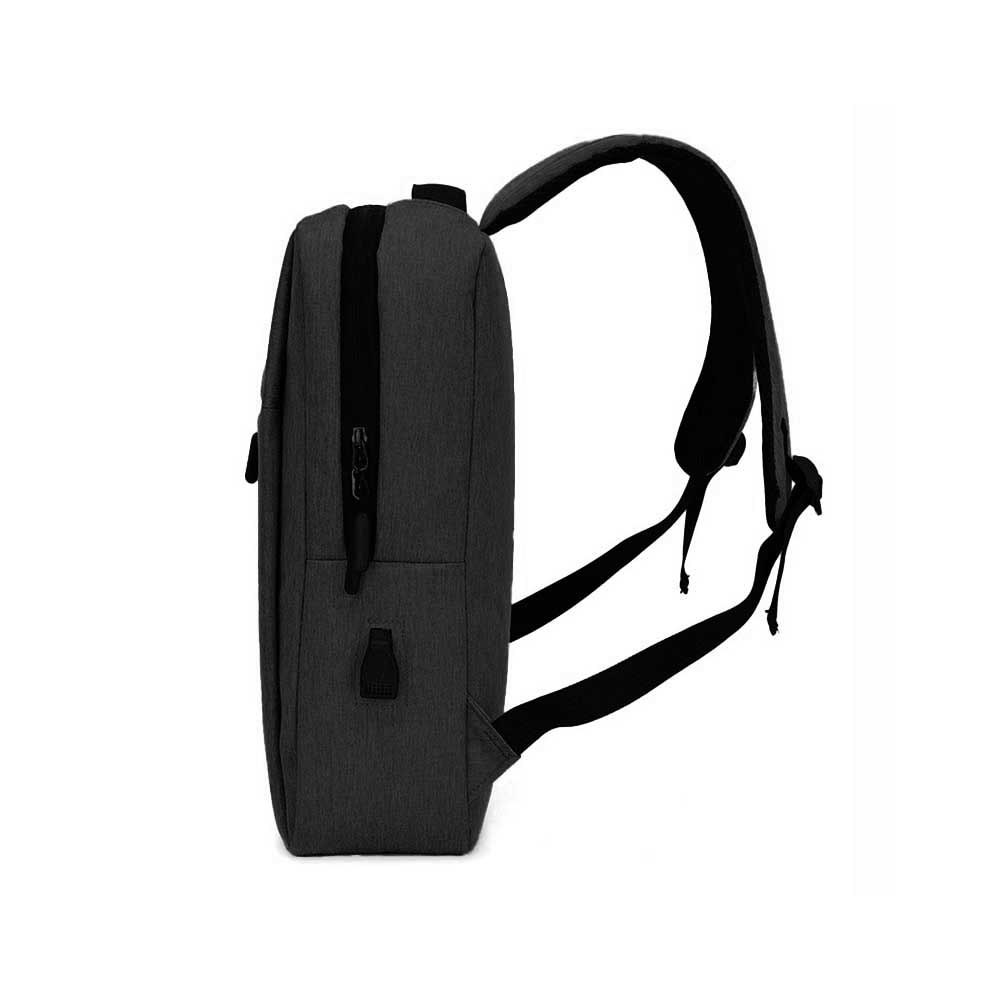 Backpack with USB Charging Point Black