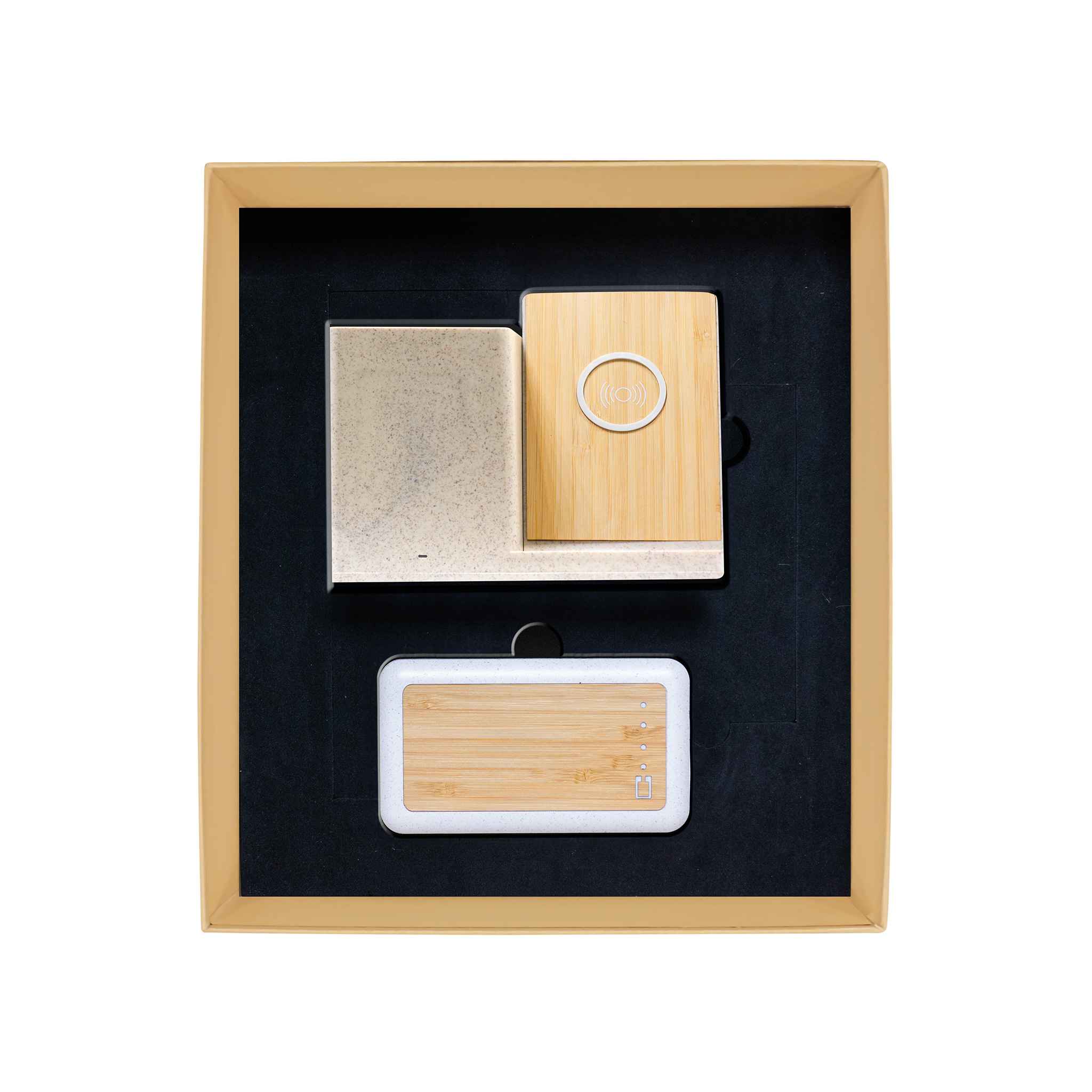 Wheat straw and bamboo Tech Giftset