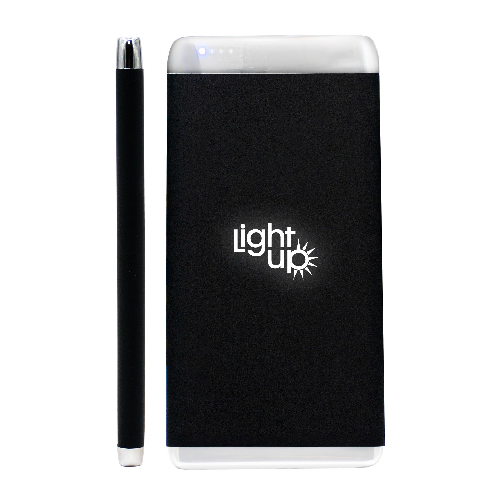 Slim Powerbank With Lightup Logo