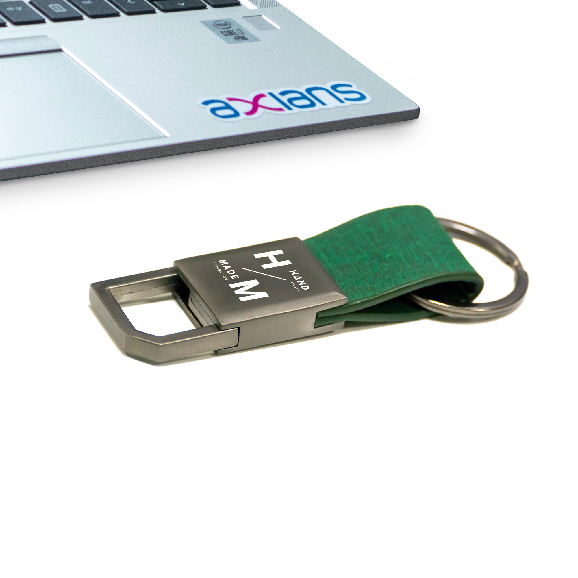 RPET Keychain Green