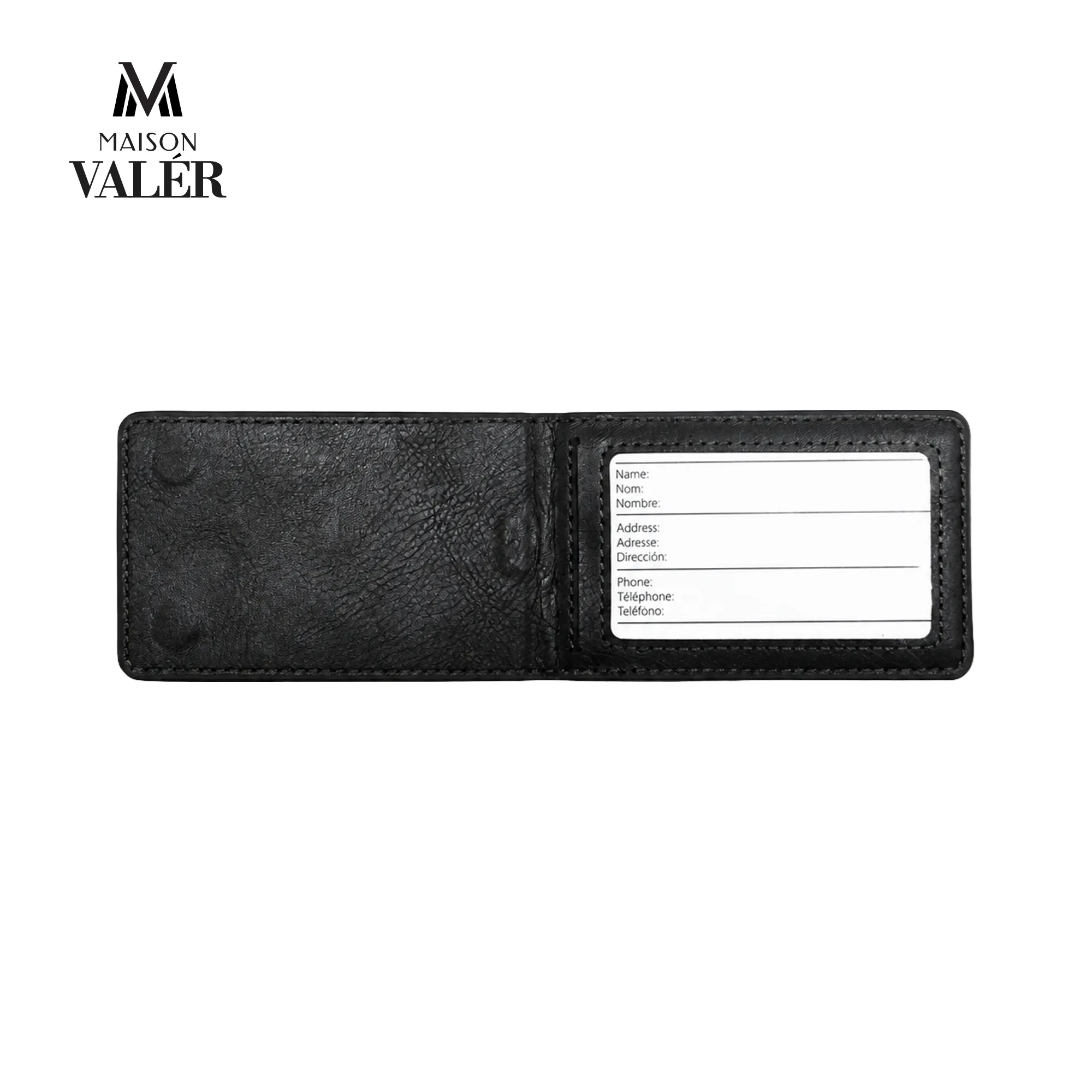 The Identifier premium leather luggage tag custom logo corporate travel gift UAE