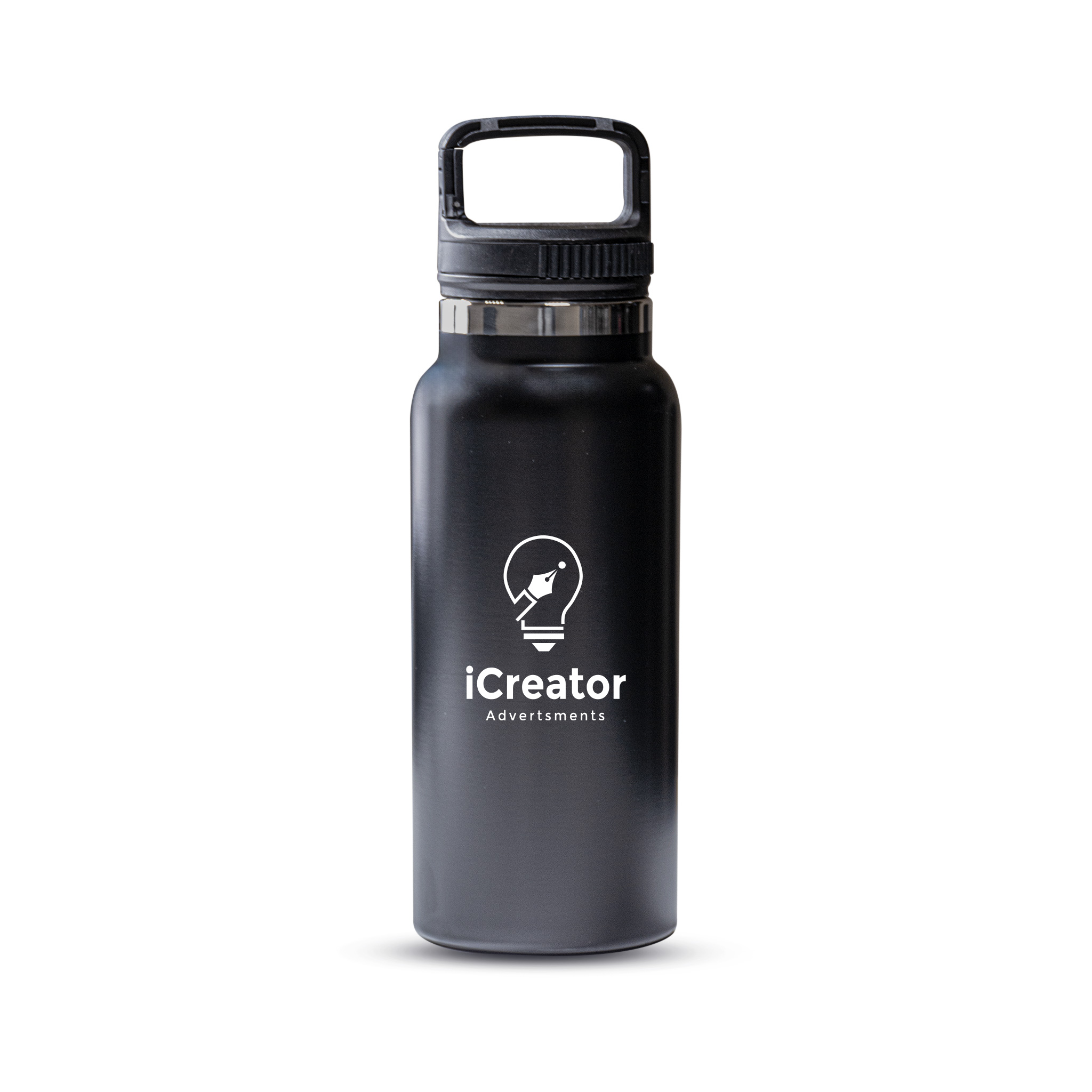 Insulated Bottle with handle Black