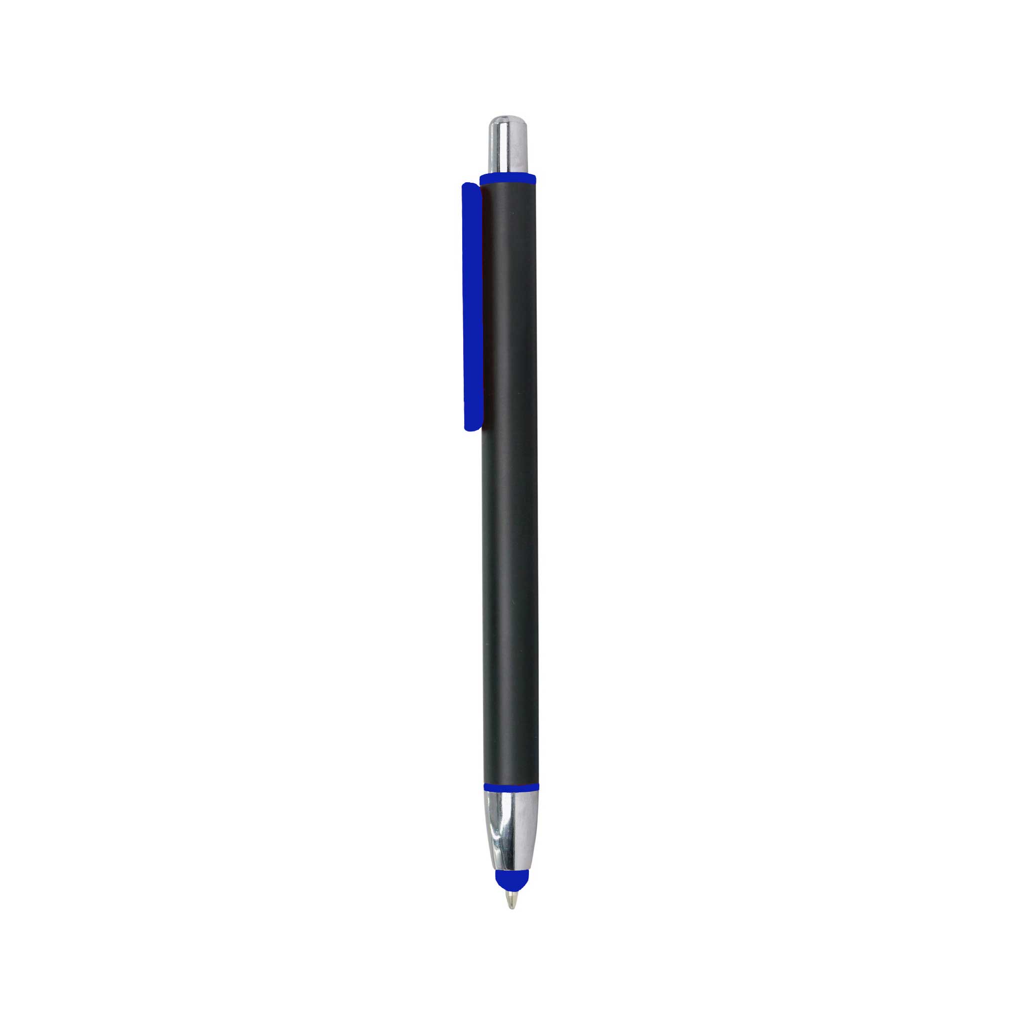 Black Metal Pen With Color Stylus And Clip Blue