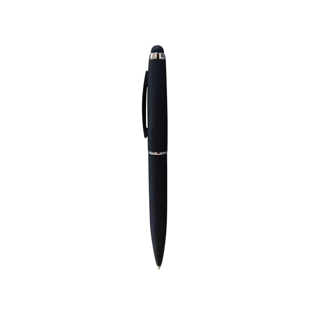 Black Metal pen with stylus Matt finish