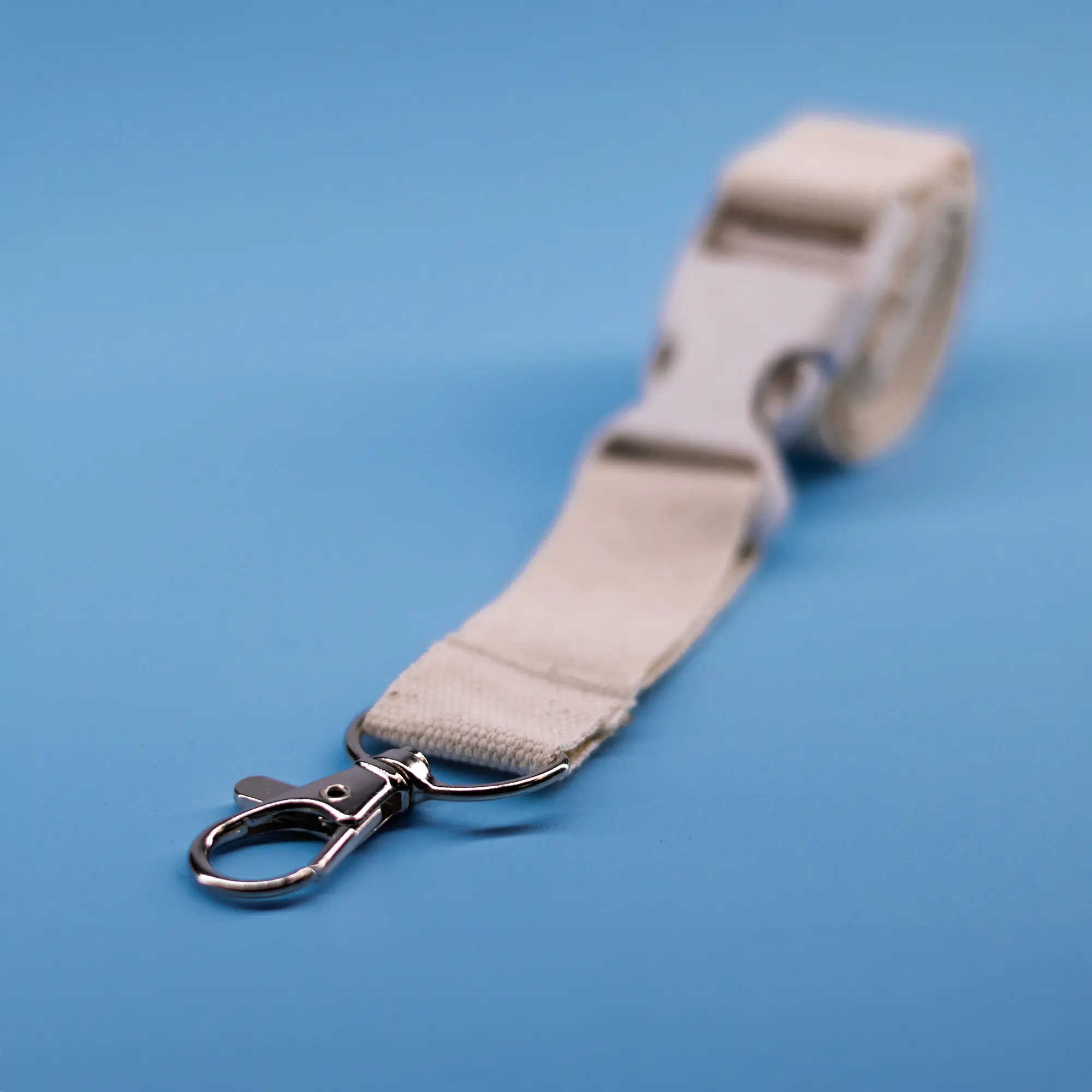 Cotton Lanyard with Wheat Straw Buckle – Eco-Friendly ID Holder