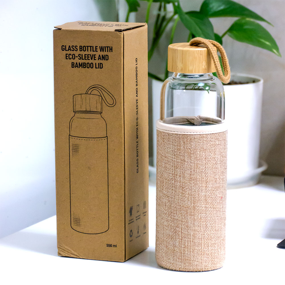 Glass Bottle With Eco Sleeve