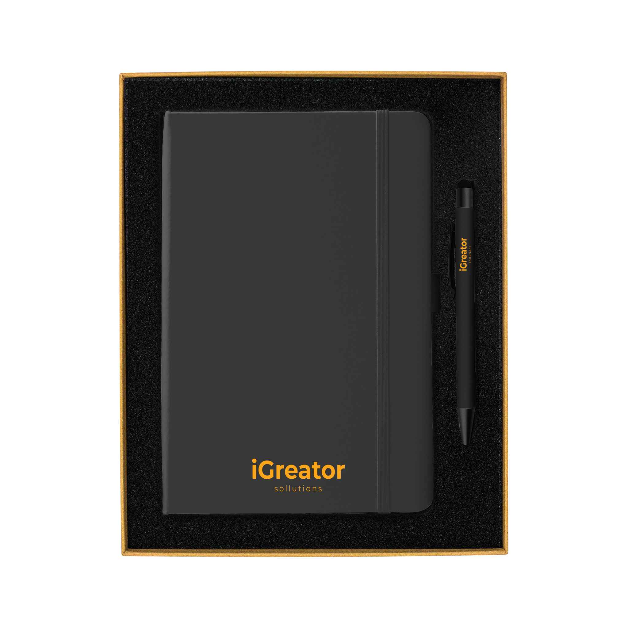 Giftset with Black notebook and pen