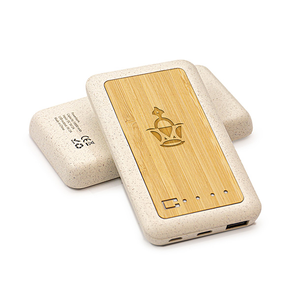 Wheat Straw  Bamboo Powerbank