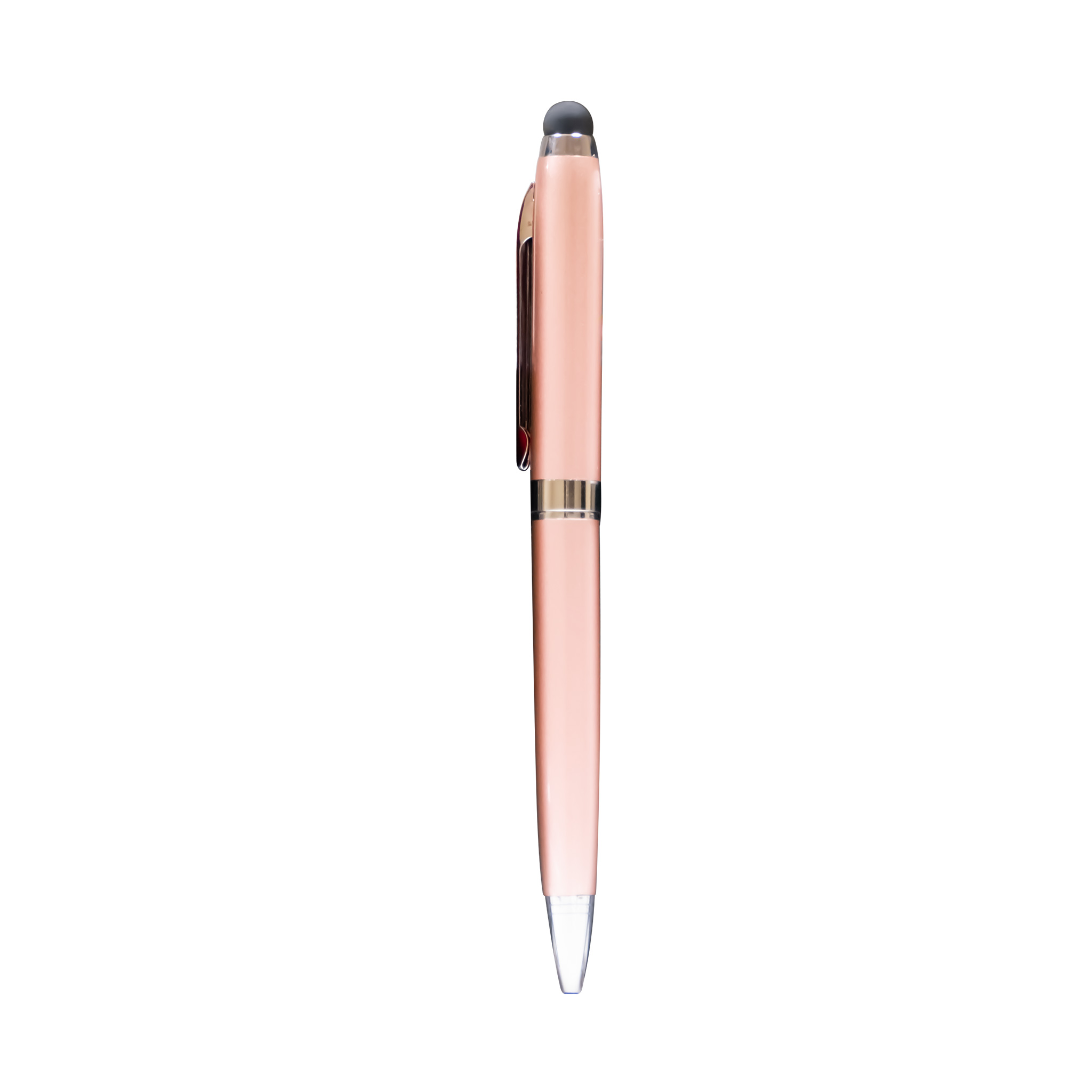 Metal Pen With Ring And Stylus Blue