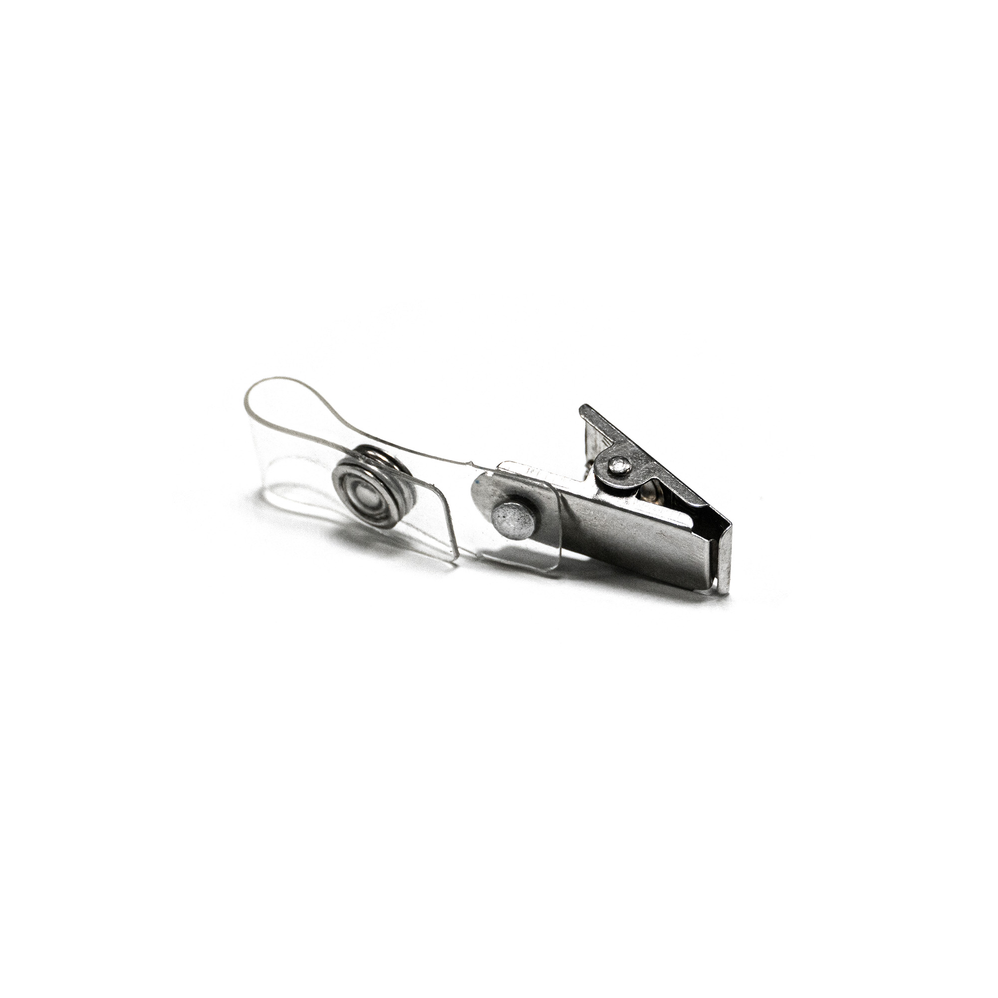 Crocodile Badge Clips with Clear PVC Straps