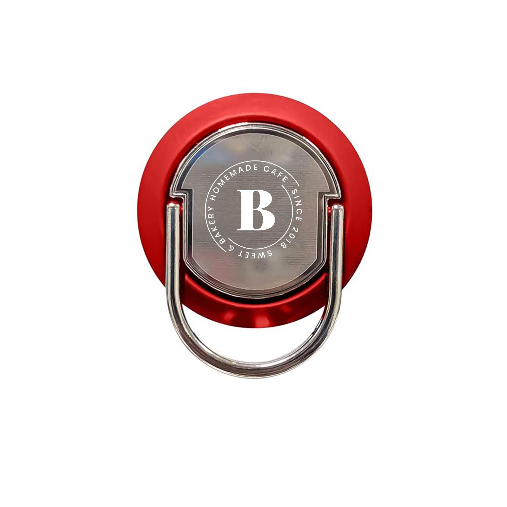 Metal Ring Holder Red