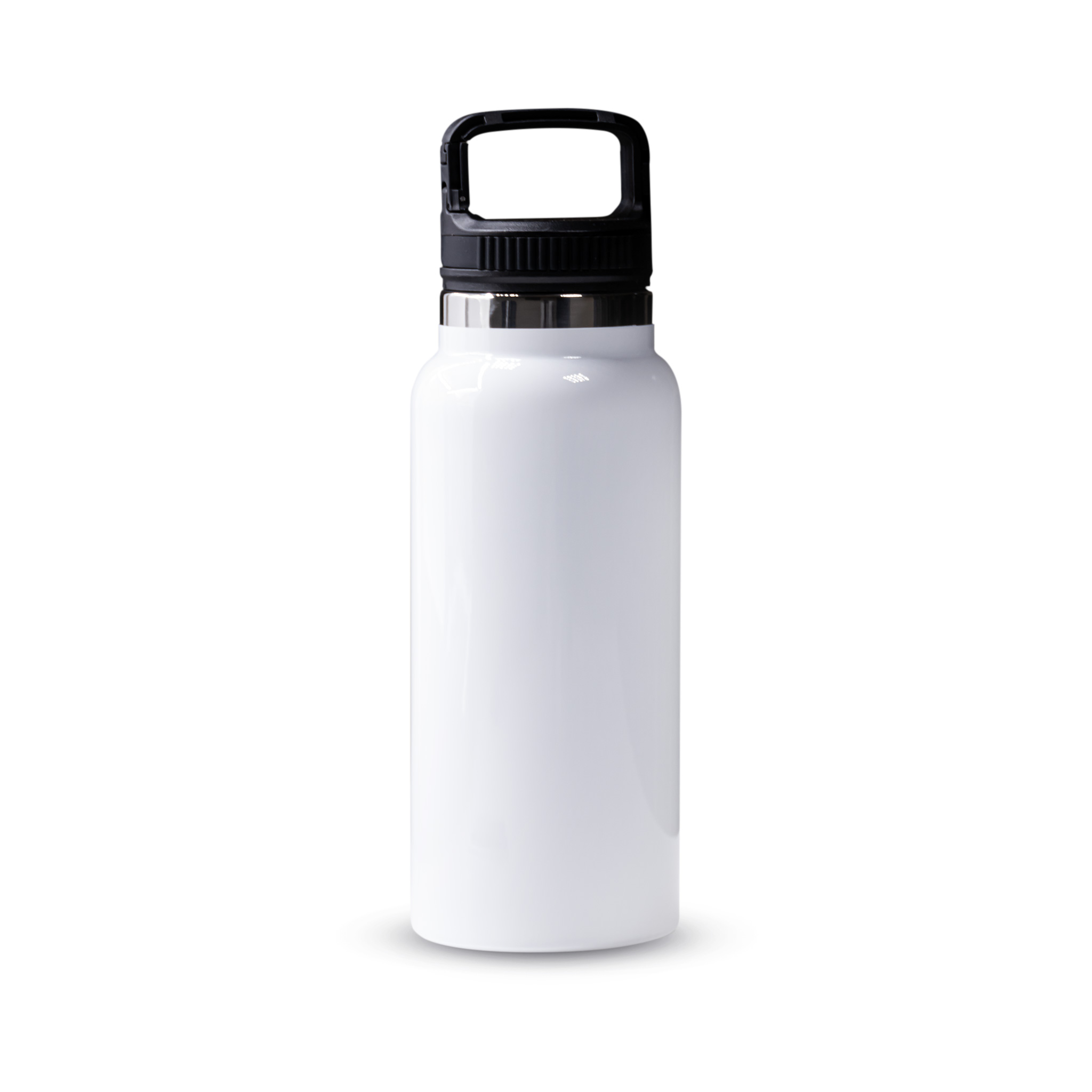Insulated Bottle with handle white