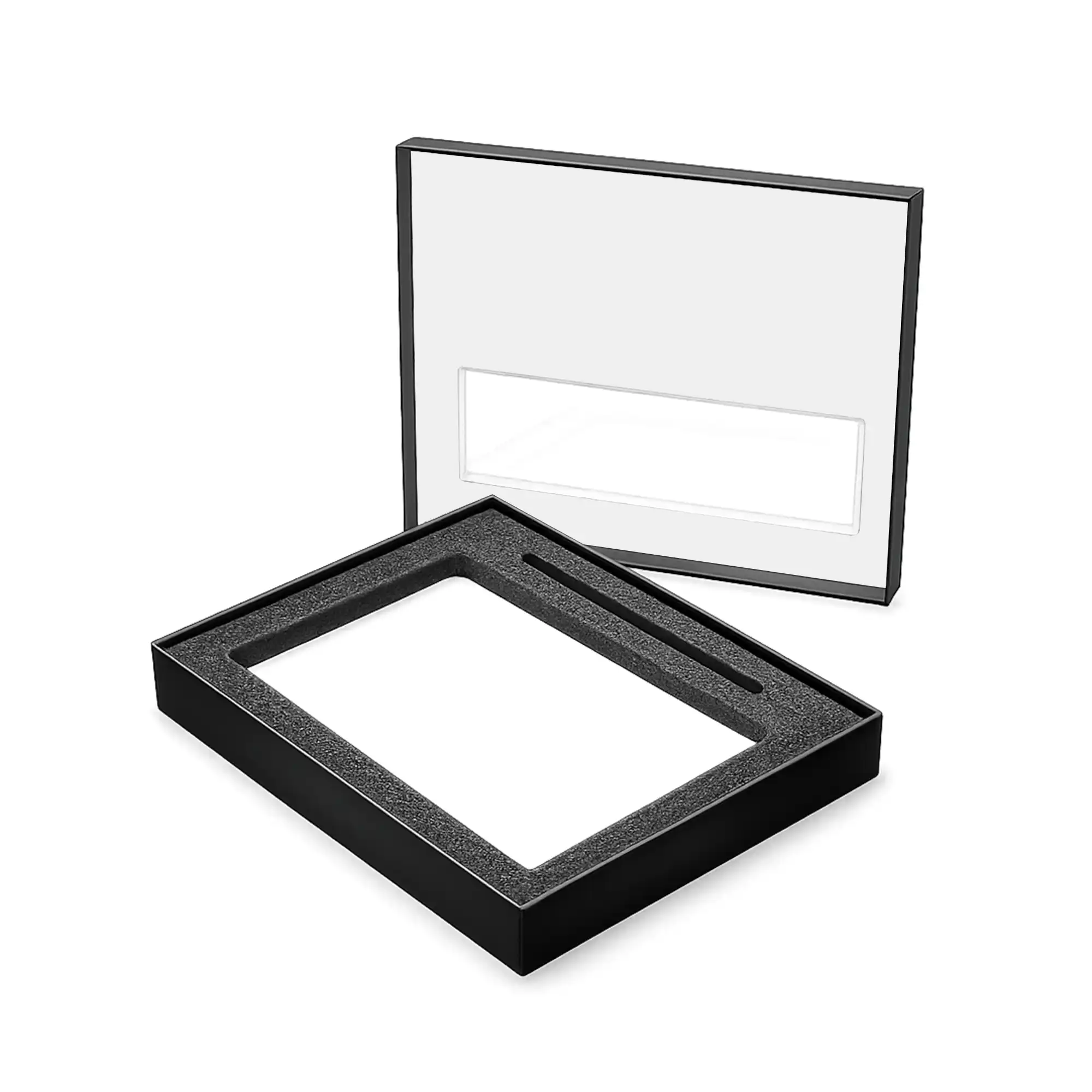 Black Gift Box with Pen Notebook and Foam
