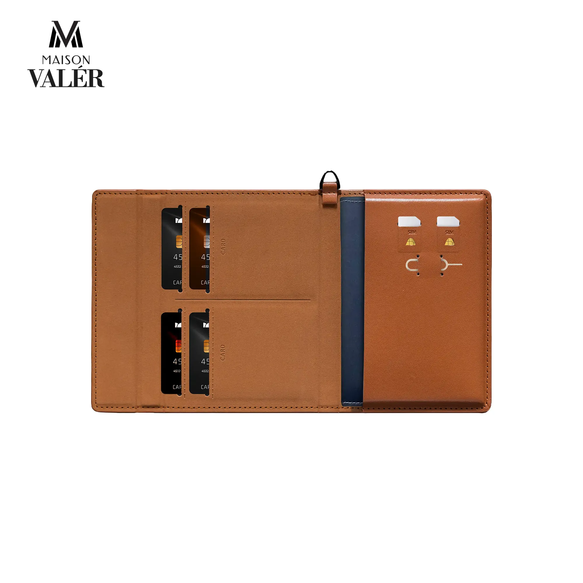 The Explorer premium leather travel wallet passport holder custom logo corporate gift UAE