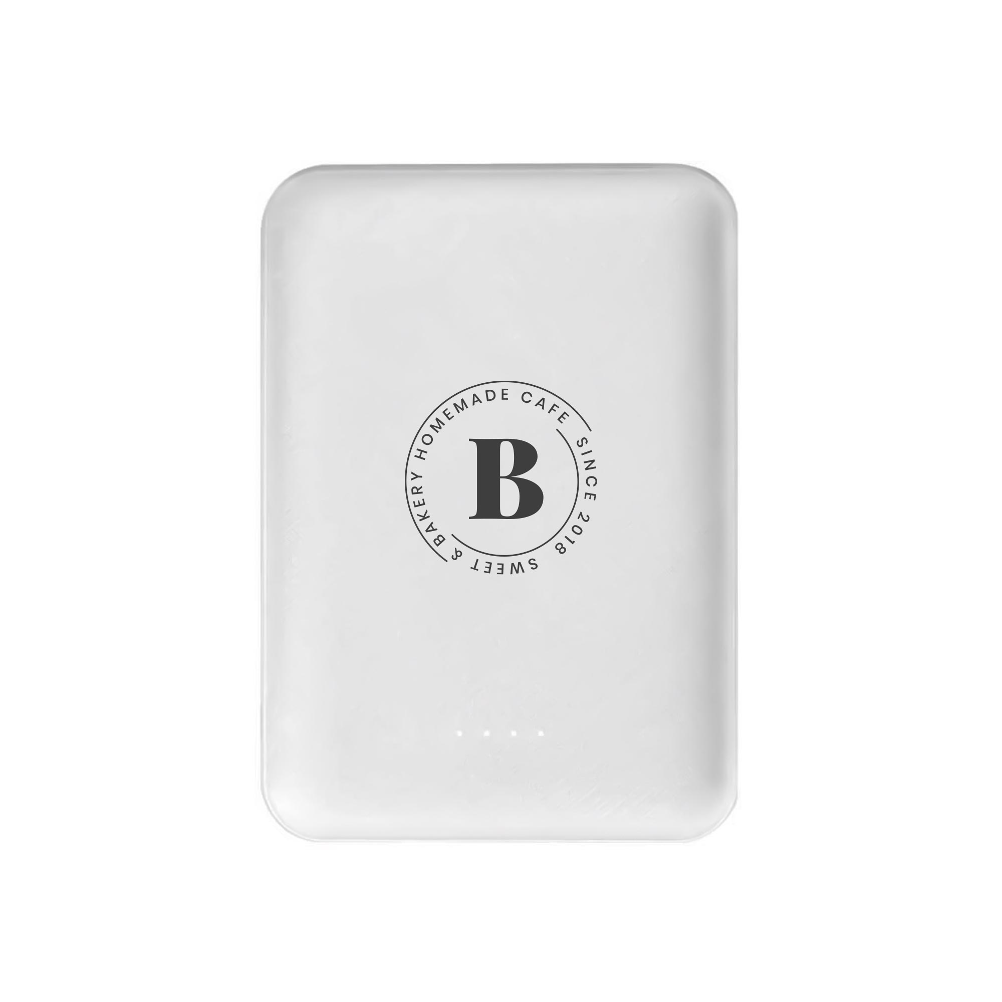 5000mah Mini Power Bank white