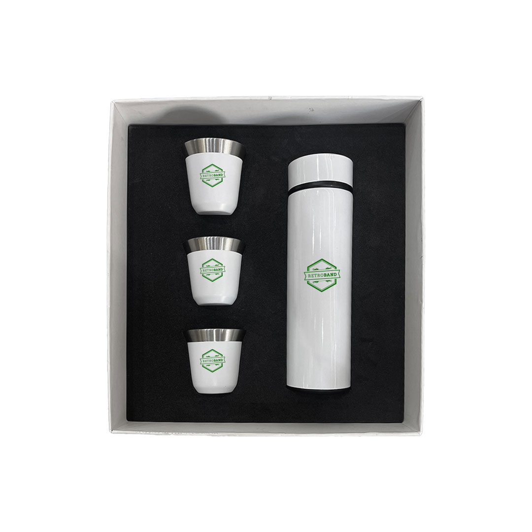 Promotional Gift set with Insulated Bottle and espresso cup