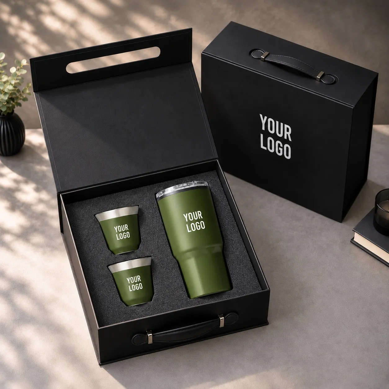 BrewCraft Trio espresso cup tumbler drinkware corporate gift set UAE