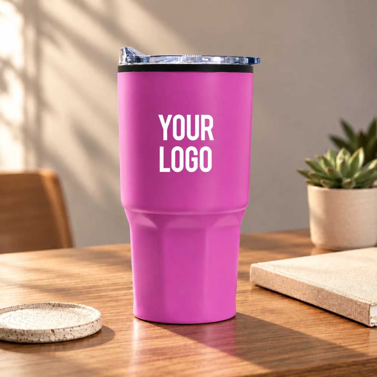 Pink- Double-Wall Tumbler
