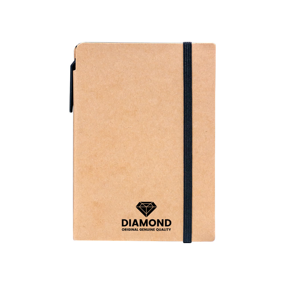 A6 Craft Notebook with Pen and Post-it Black