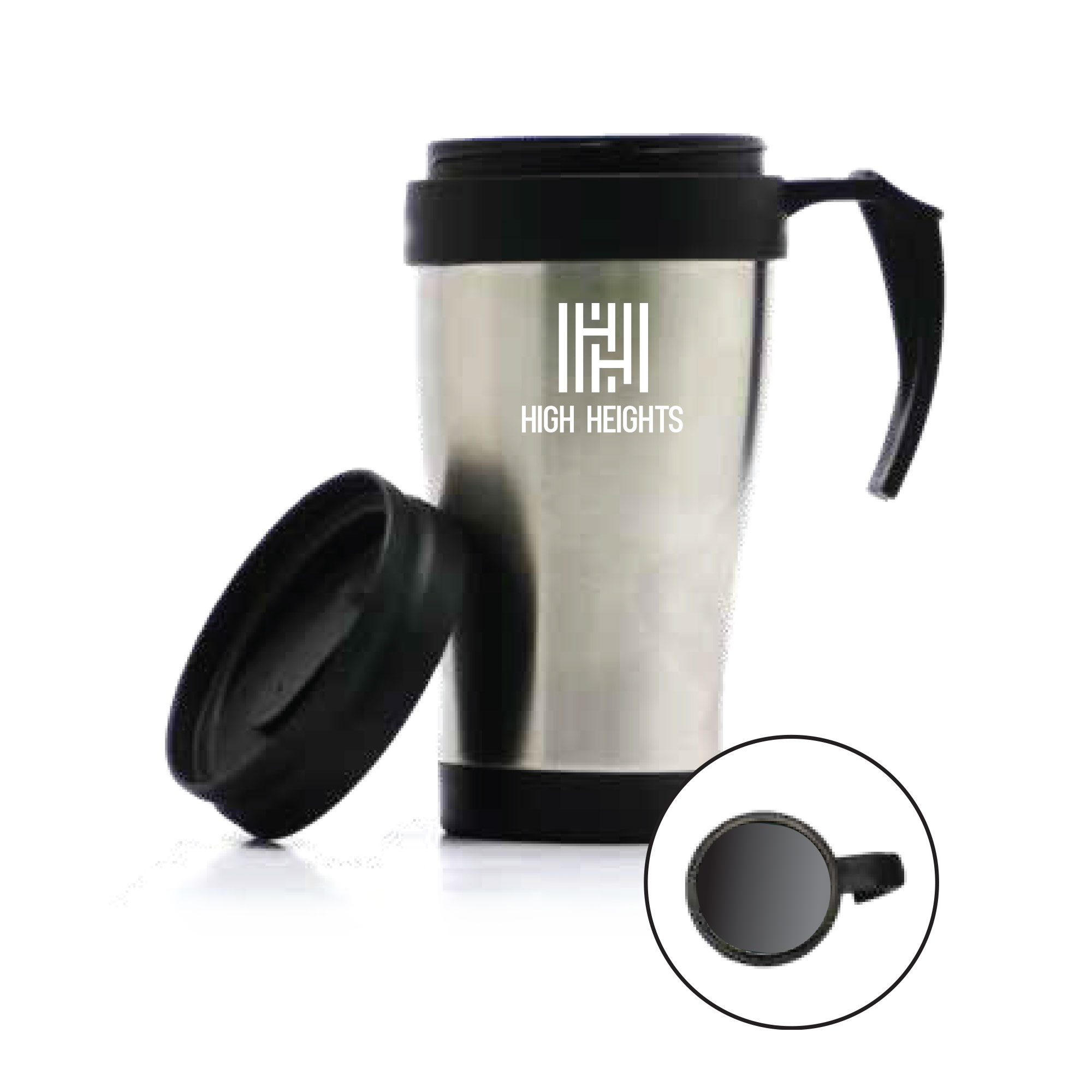 Insulated Car Coffee Mug- Plastic Inside