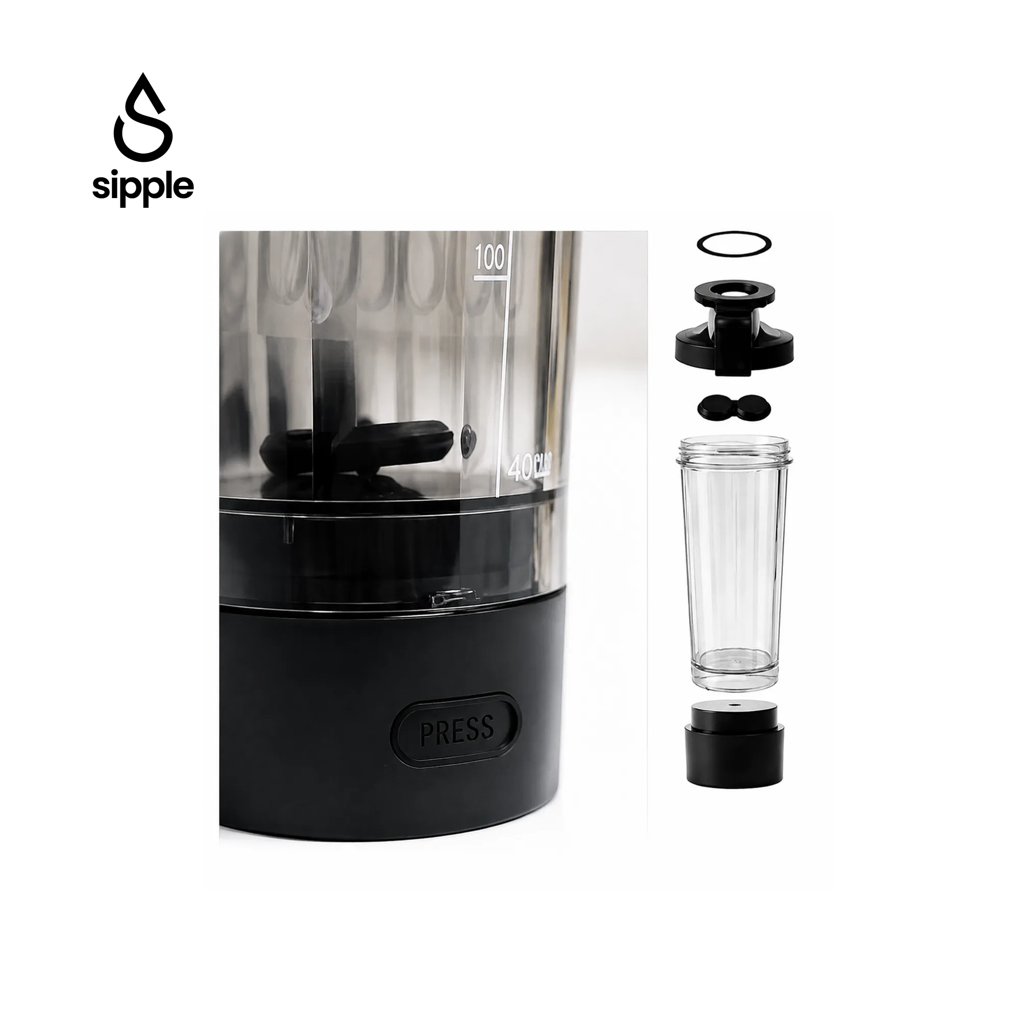 SIPPLE PRIMEXA 700ml electric shaker bottle Type-C charging corporate gift UAE custom logo