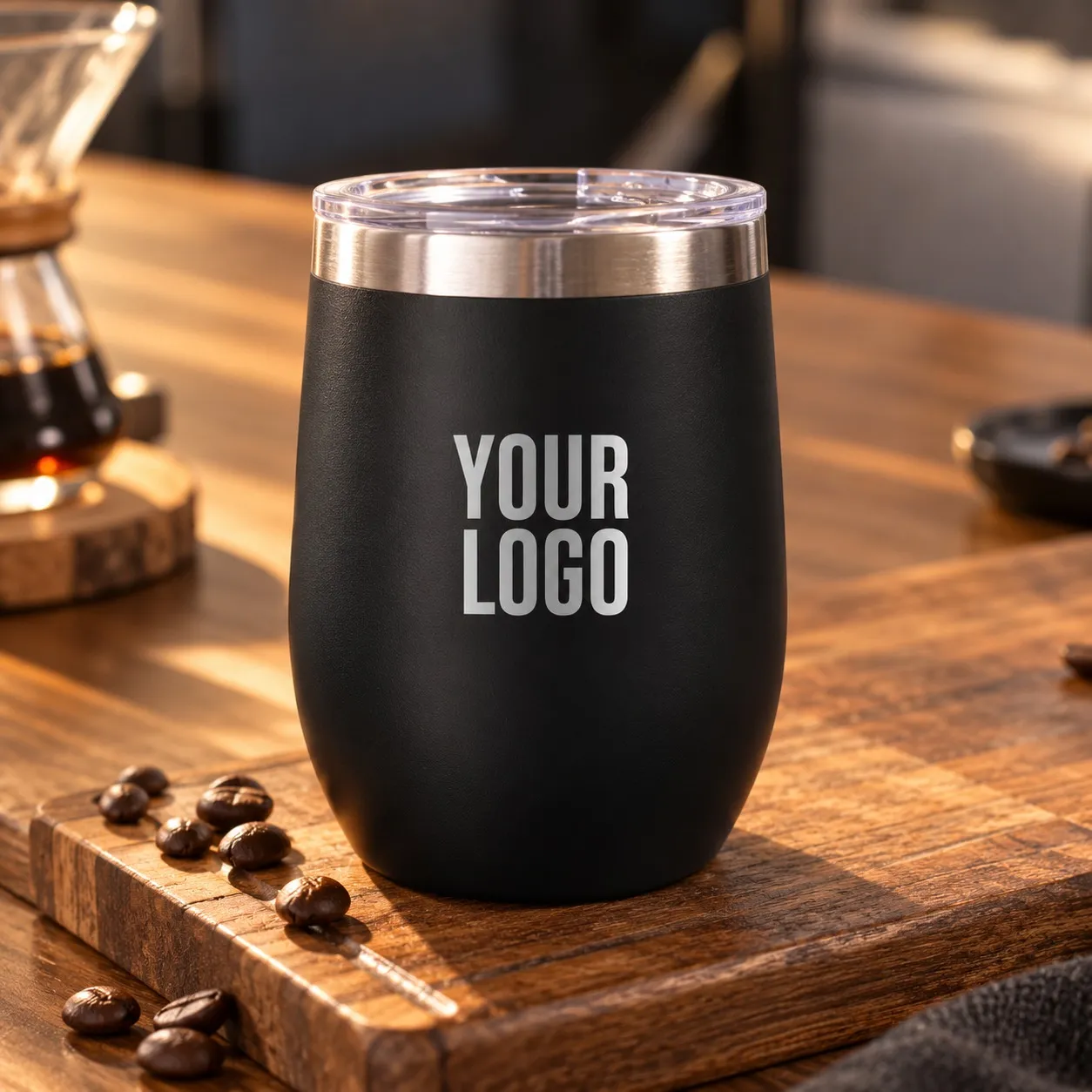 Insulated Coffee Mug 350ml Black