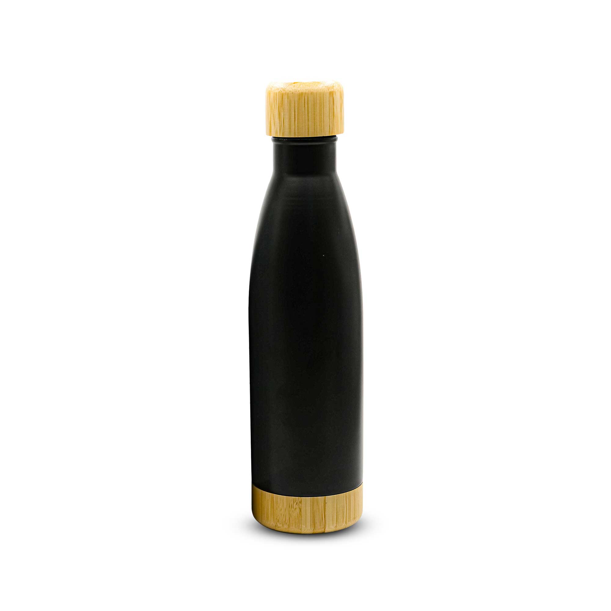 Insulated Bottle With Bamboo Lid And Base BK